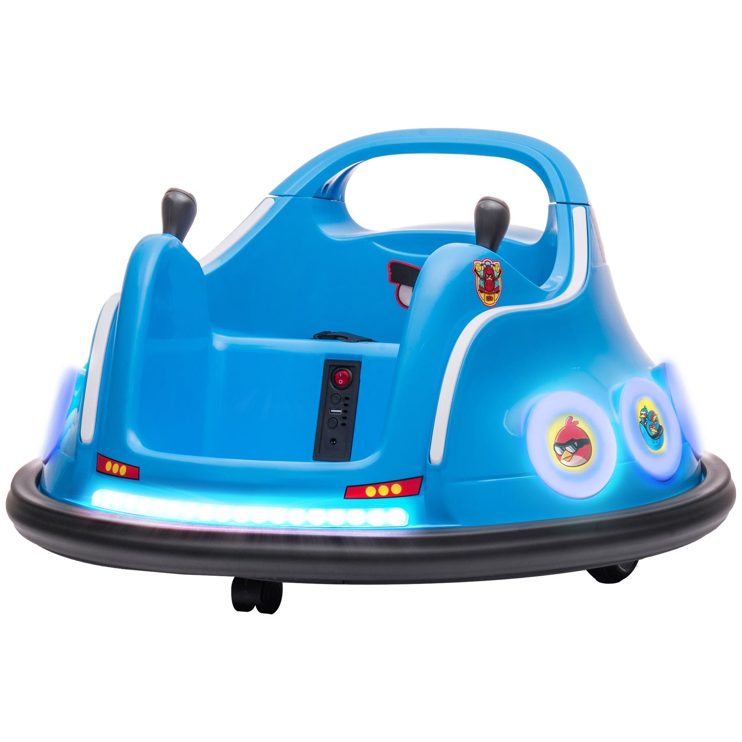 12V Kids Electric Bumper Car, Fjärrkontroll, 360° Spin