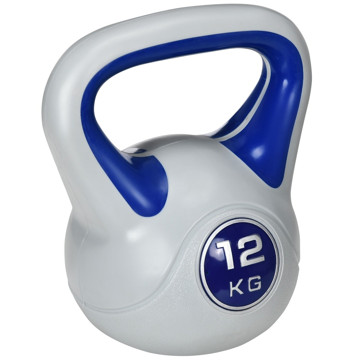 12 kg Blue Kettlebell för styrketräning och kondition