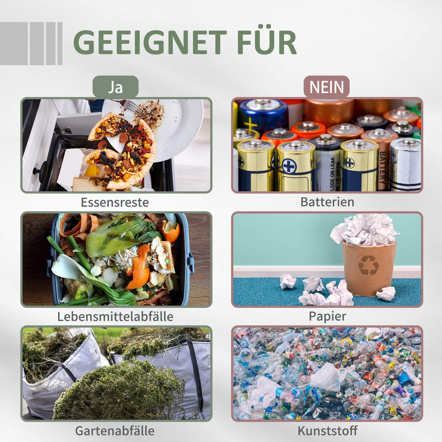 160L Dubbelkammar Roterande Trädgårdskompostor, Svart