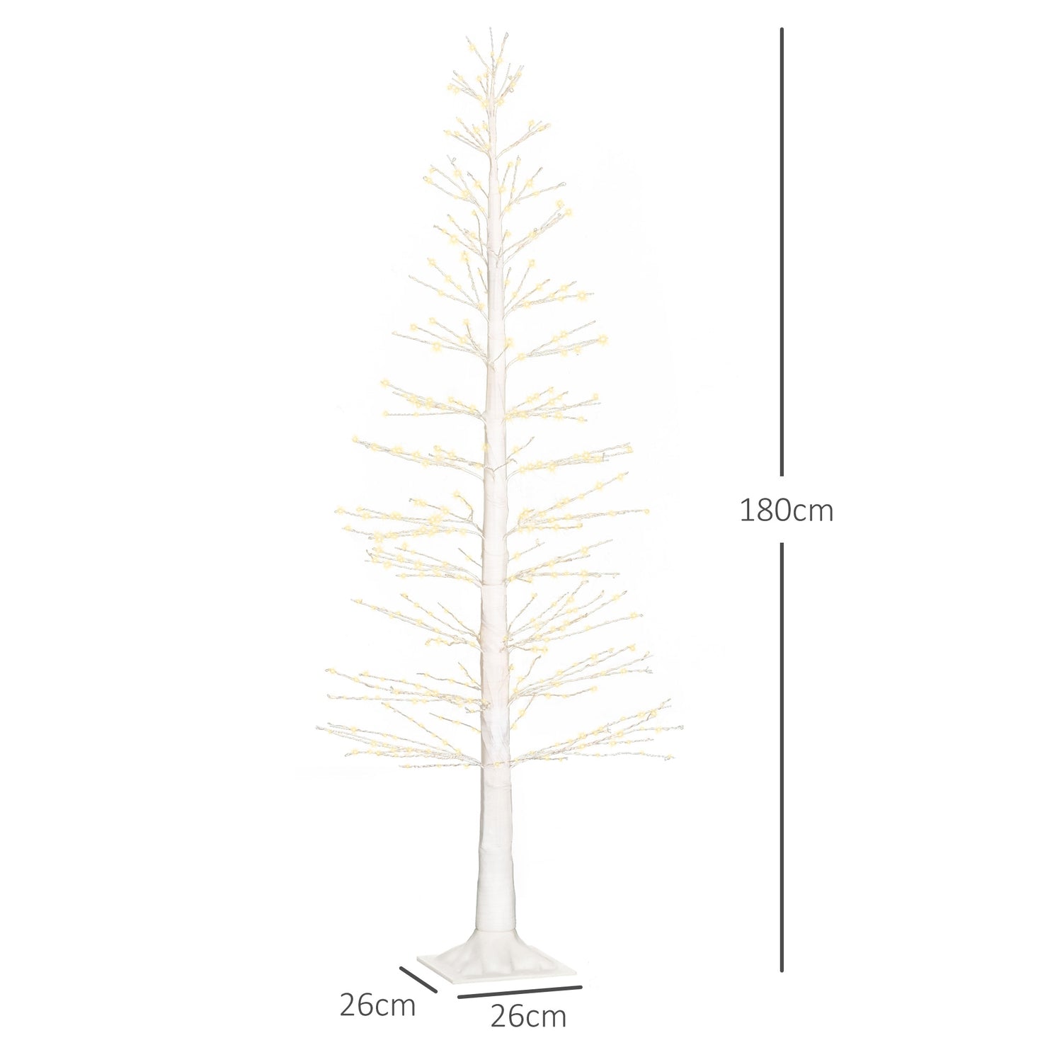 180 cm LED julgran – 810 lampor, Inomhus/Utomhusdekor