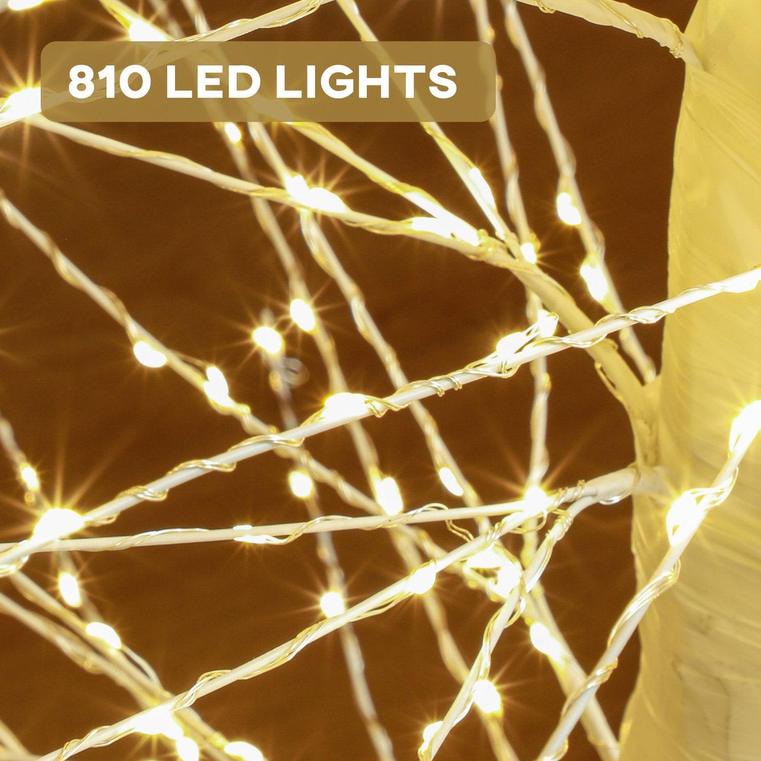 180 cm LED julgran – 810 lampor, Inomhus/Utomhusdekor