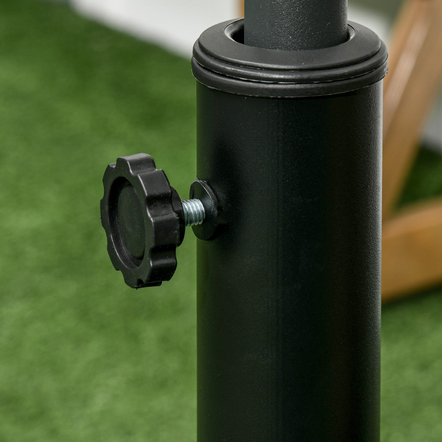 18 kg hartsparaplystativ, rund brons, Ø38/48 mm stolpe