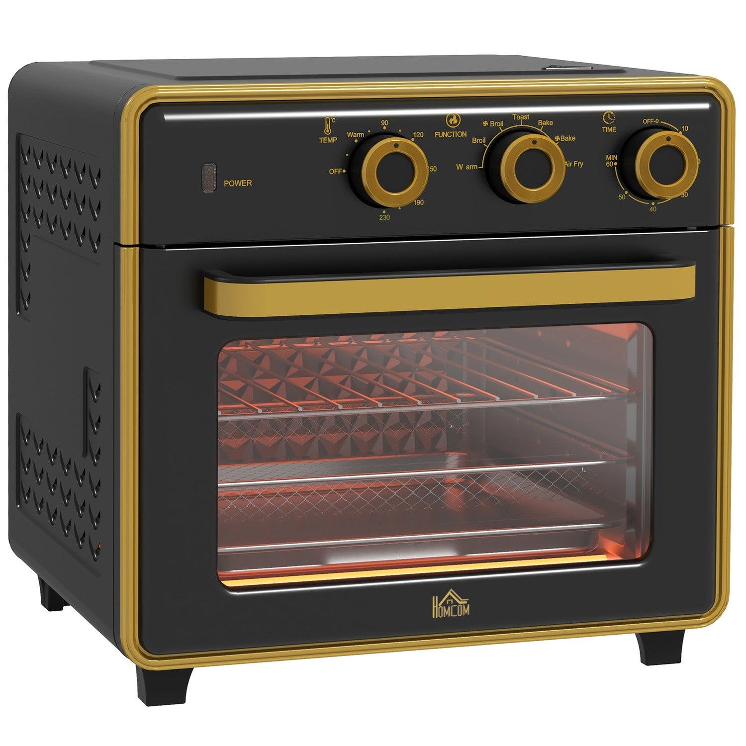 20L konvektionsminiugn – timer, grill, bakplåt, 1400W