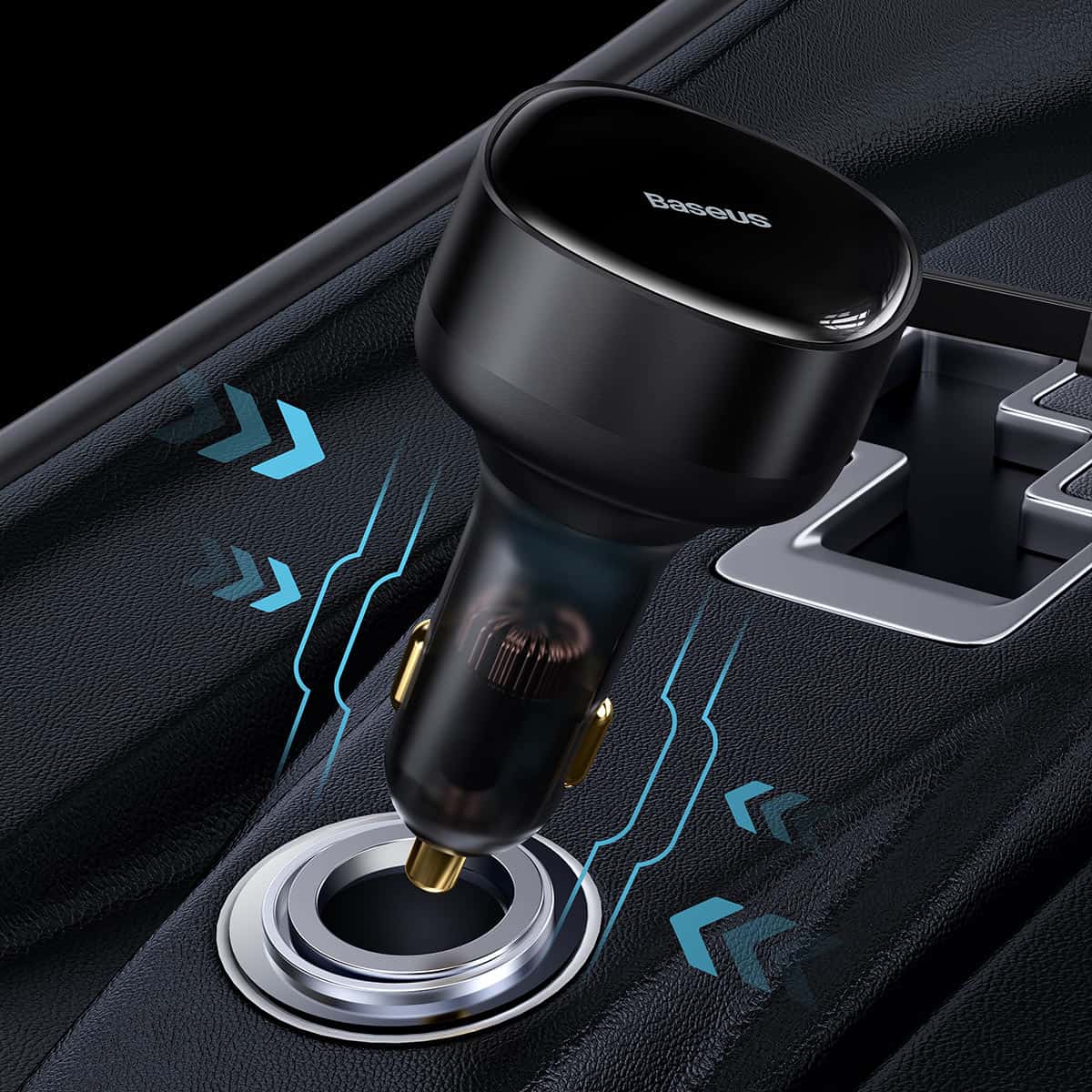 2in1 billaddare 33W 2x USB-C Enjoyment svart