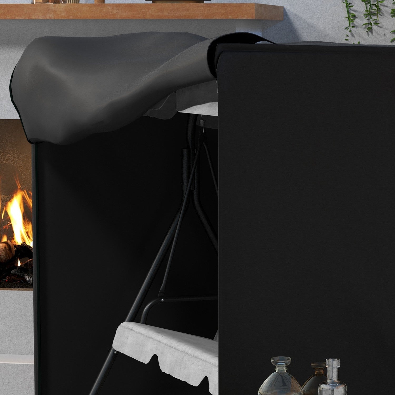 3-sits gungskydd – vattenavvisande och vintertät, 600D, svart