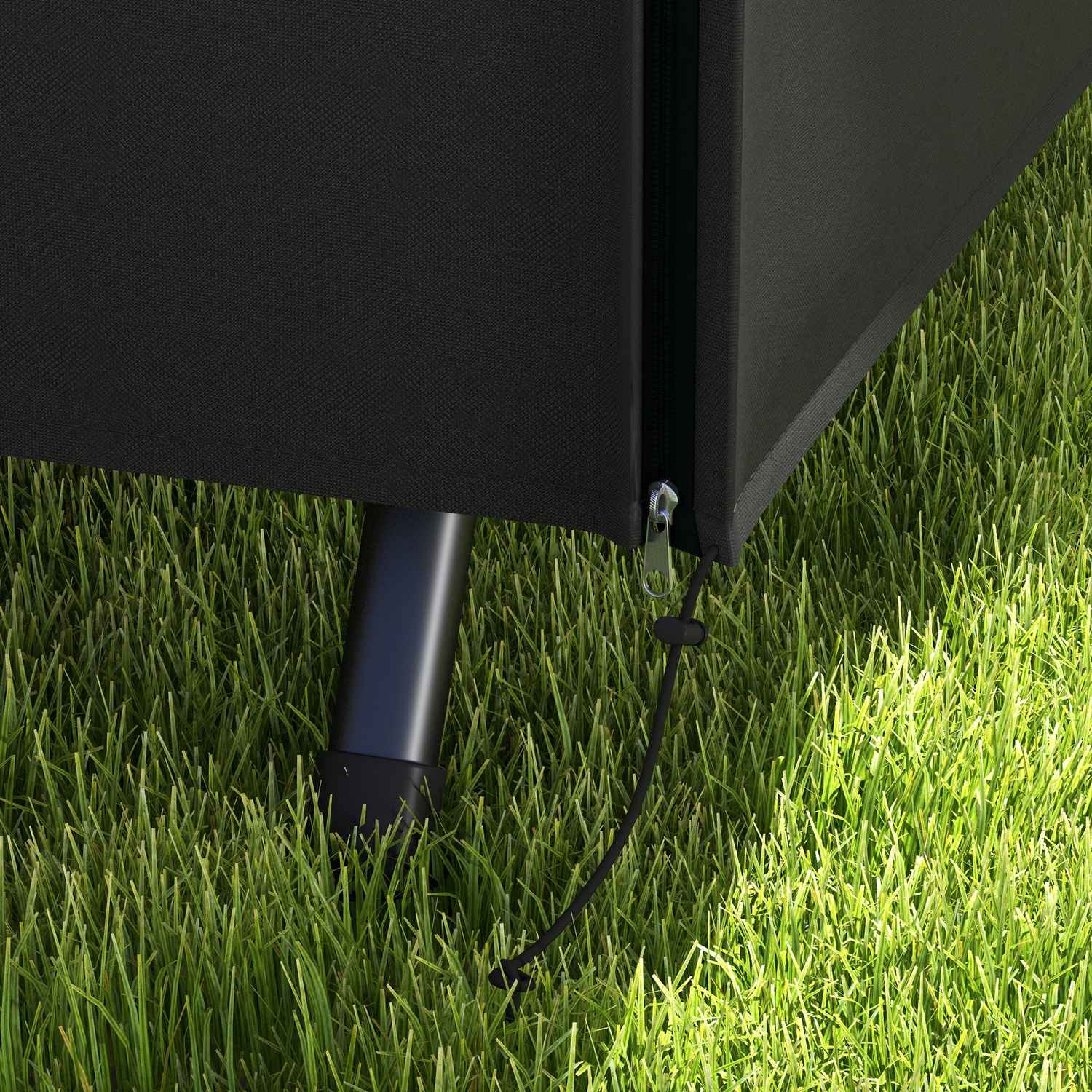 3-sits gungskydd – vattenavvisande och vintertät, 600D, svart