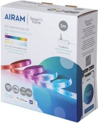 Airam SmartHome Strip - LED-remsa 2 m, 12 V, RGBW, WiFi