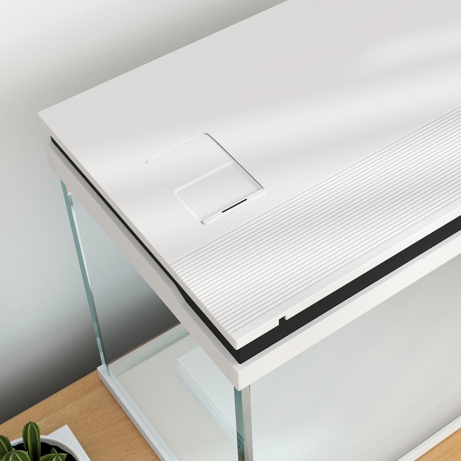 Akvarium, 41L glas med filter, LED & pump - Vit