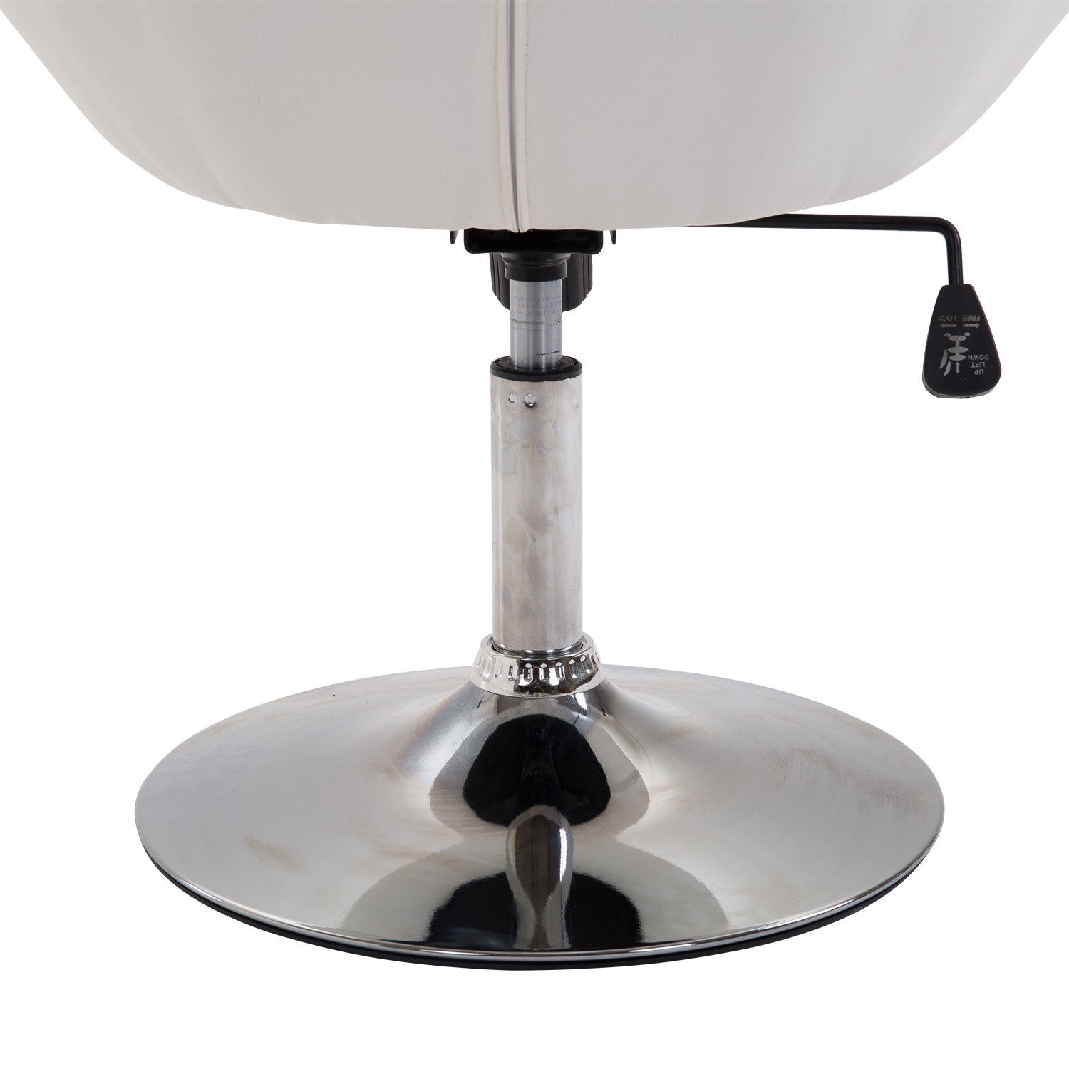Justerbar svängbar arbetspall, kromstål, 56-90 Cm