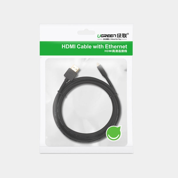 Audio Video kabel microHDMI - HDMI 2.0 1m svart