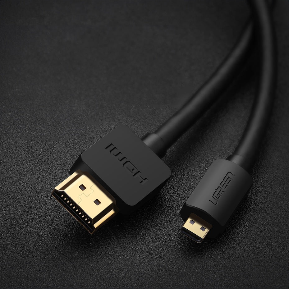 Audio Video kabel microHDMI - HDMI 2.0 1m svart