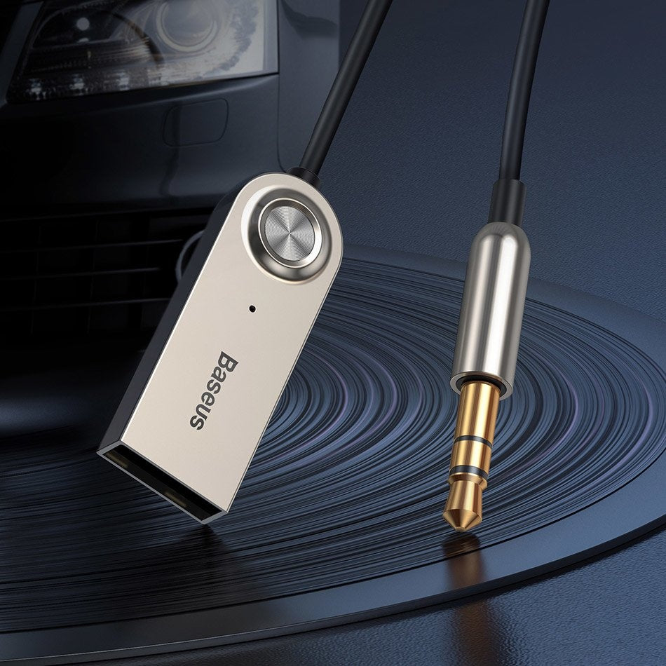 BA01 Bluetooth 5.0 ljudmottagare ljudadapterkabel AUX-jack svart