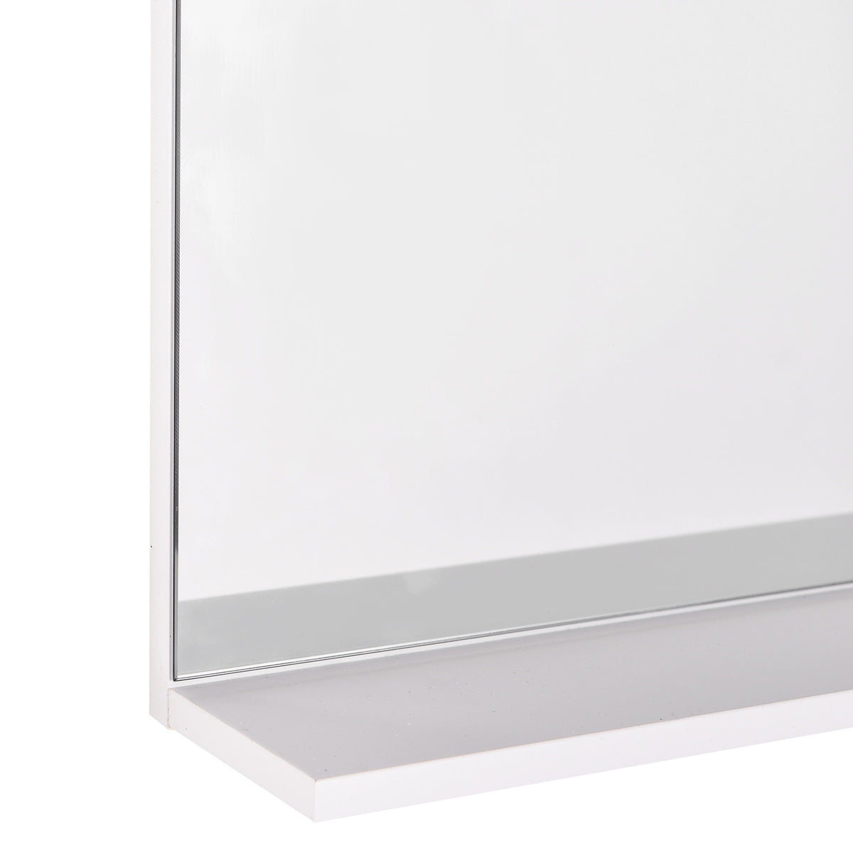 Badkamerspiegelkast met 3 schappen, Wit MDF 60x10x48cm