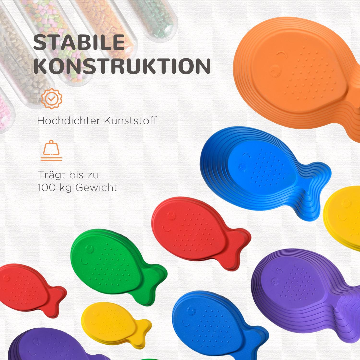 Balance Stepping Stones, paket med 11 – inomhus/utomhusbruk