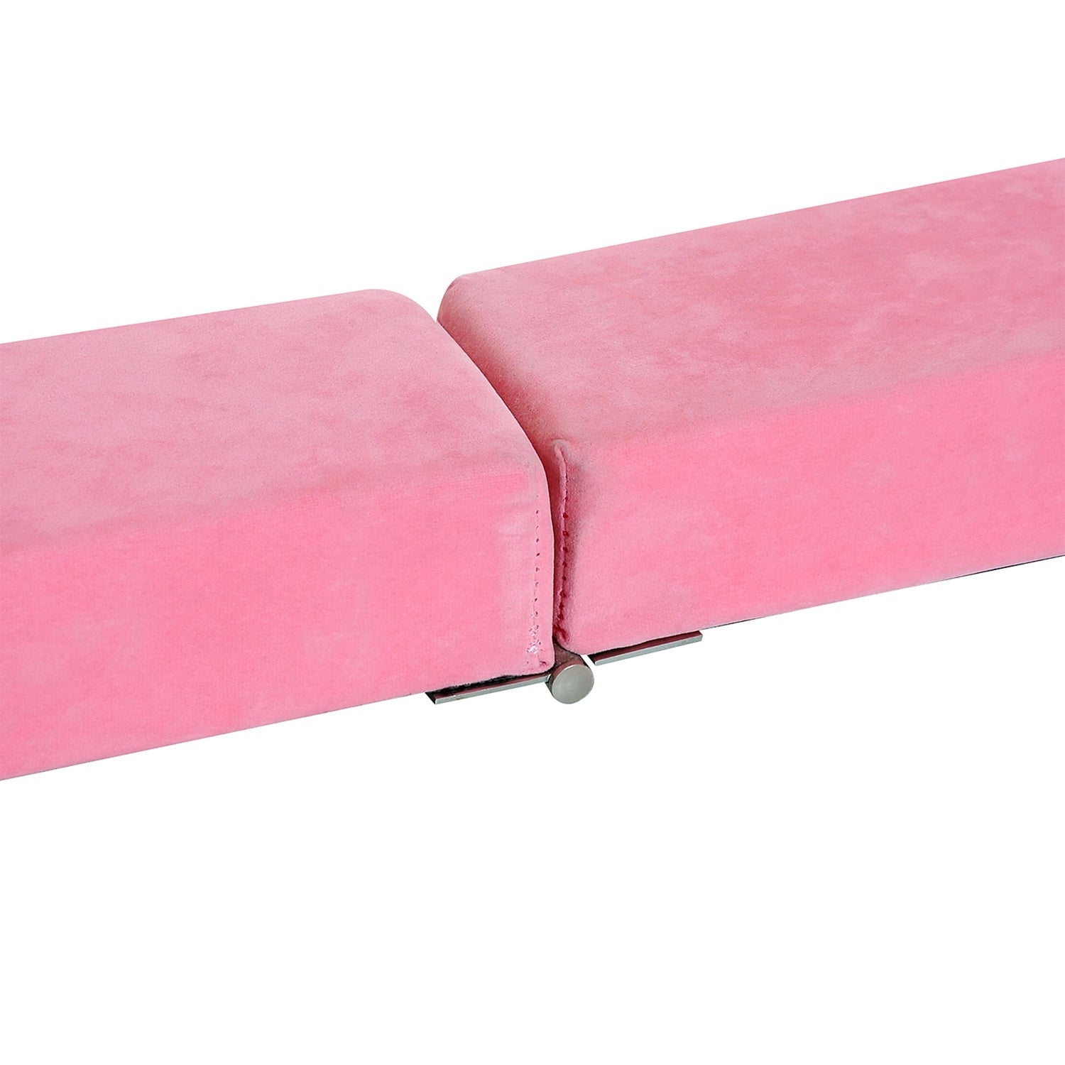 Rosa 210 cm Vikbar gymnastik Balansbalk, inomhus/utomhusbruk