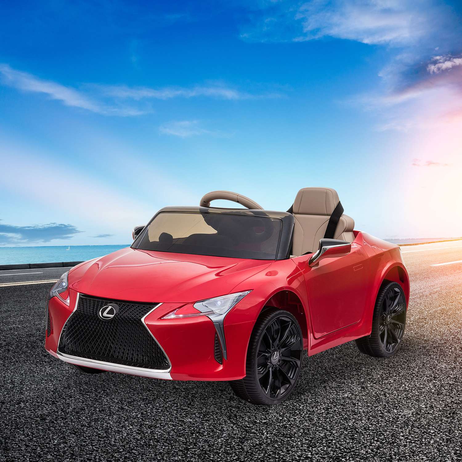 Lexus LC500 Elbil för barn, fjärrkontroll, ålder 3-6