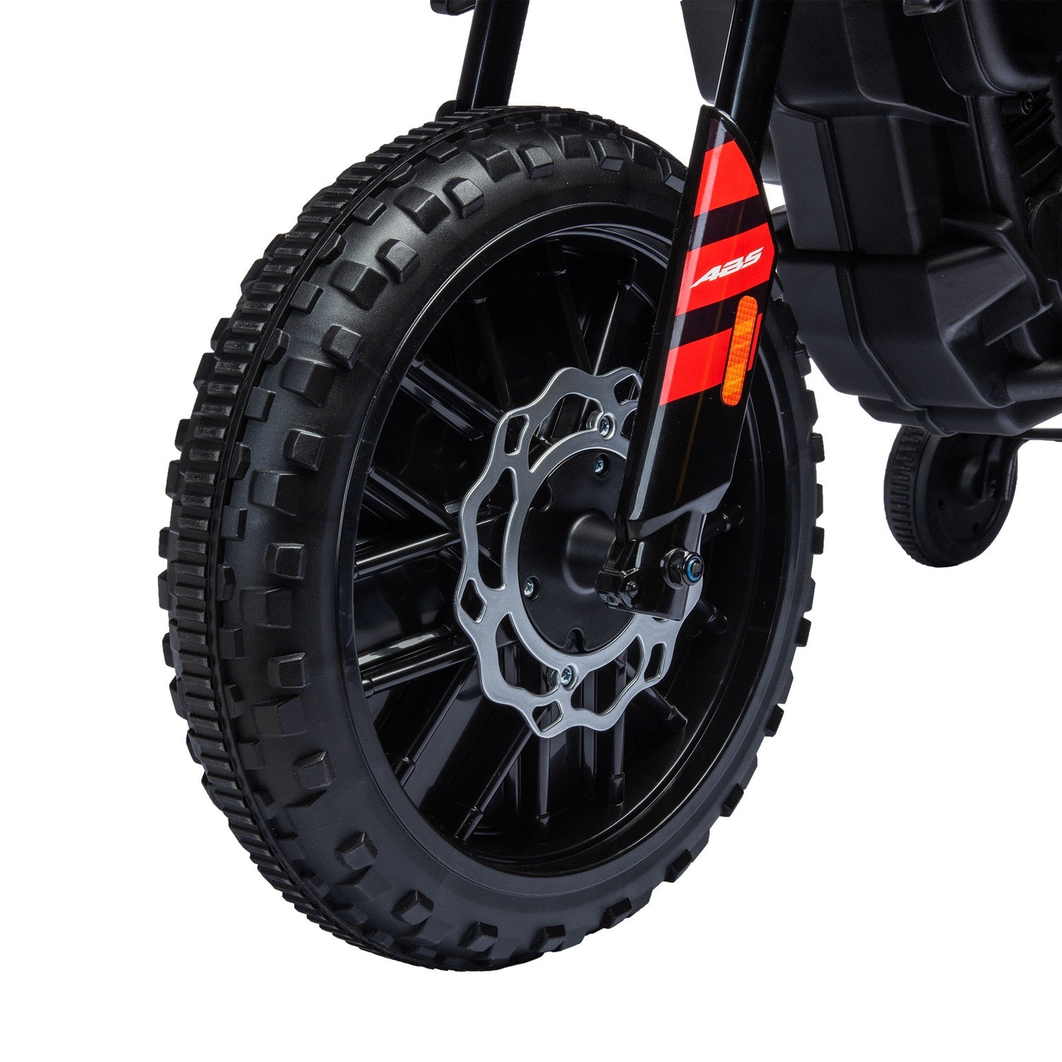 Barns 12V elmotorcykel med musik, 6 km/h, Vit