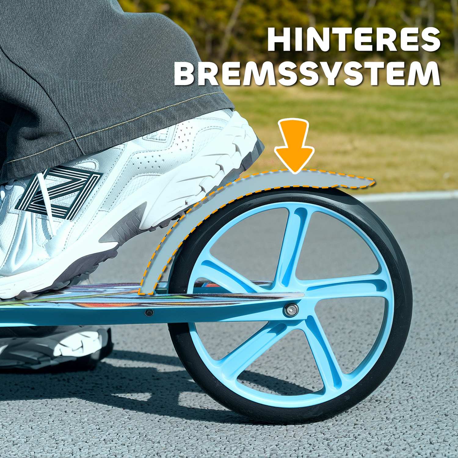 Barns hopfällbar sparksparkcykel, justerbar, 6-12 år