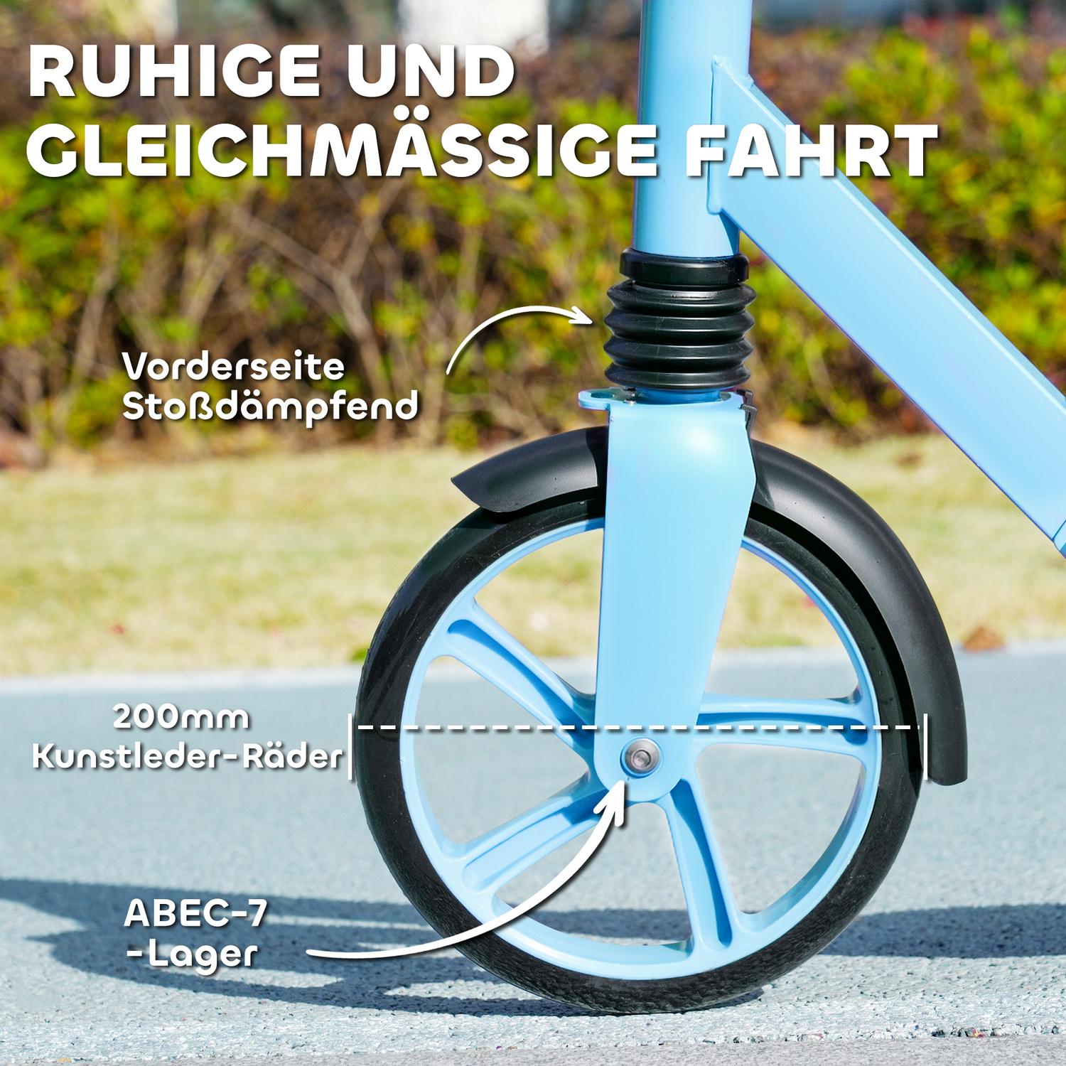 Barns hopfällbar sparksparkcykel, justerbar, 6-12 år