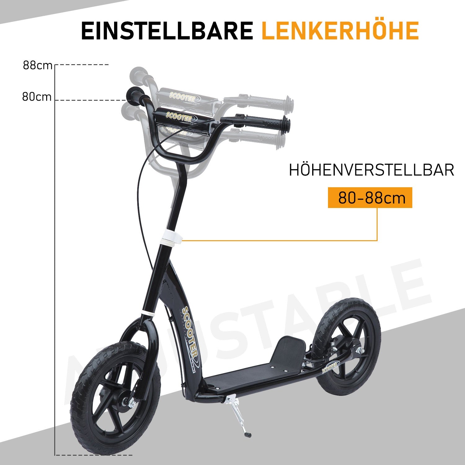 Barnsparkcykel, 12"" stålram, bakbroms