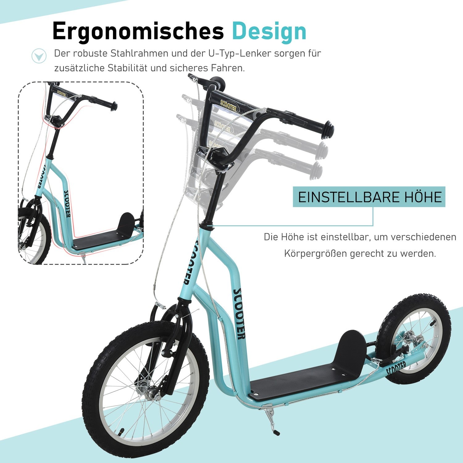 Barnsparkcykel med luftdäck, ålder 5+