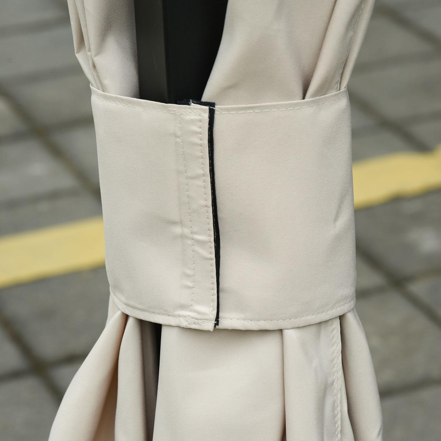 Beige 3x3M Gazebo sidopaneler – Set om 4, polyester