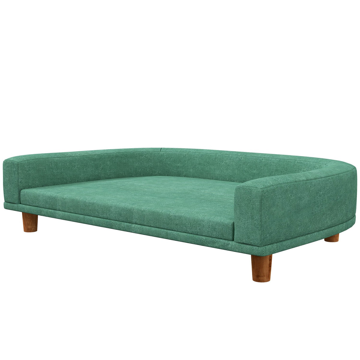 Bekväm husdjurssoffa med kudde, förhöjd grön design