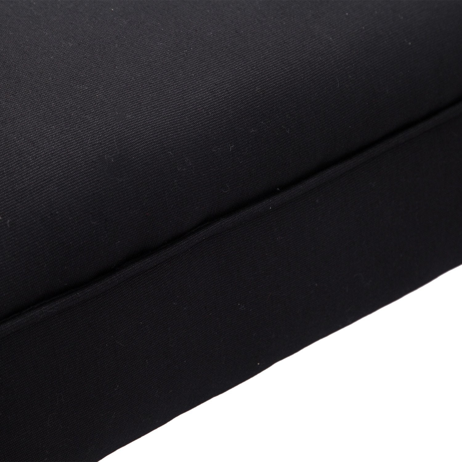 Svart stoppad sovrumsbänk – MDF & Foam, 102x31x51 cm