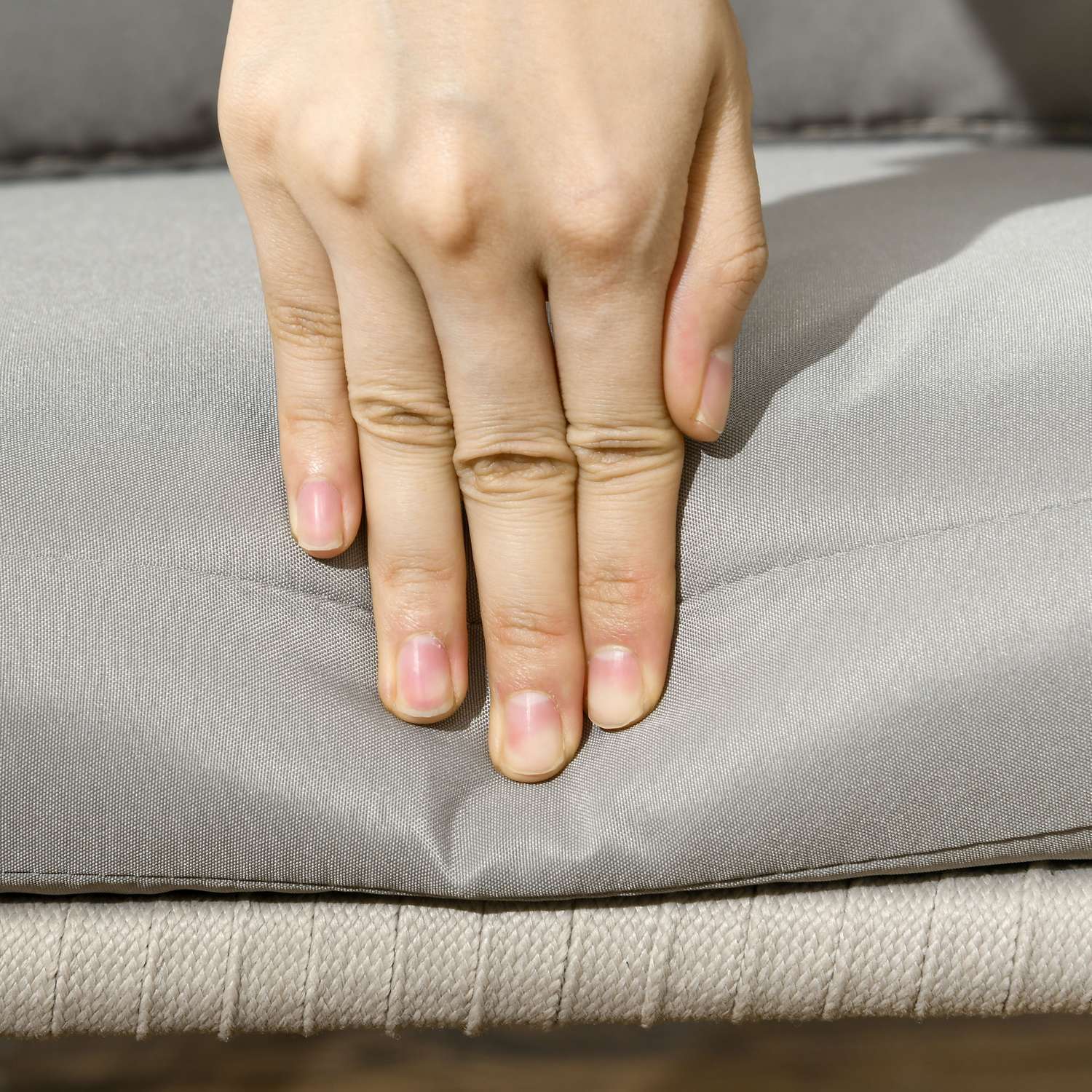 Boho Style Metal Trädgårdsstolar med kuddar – Set med 2