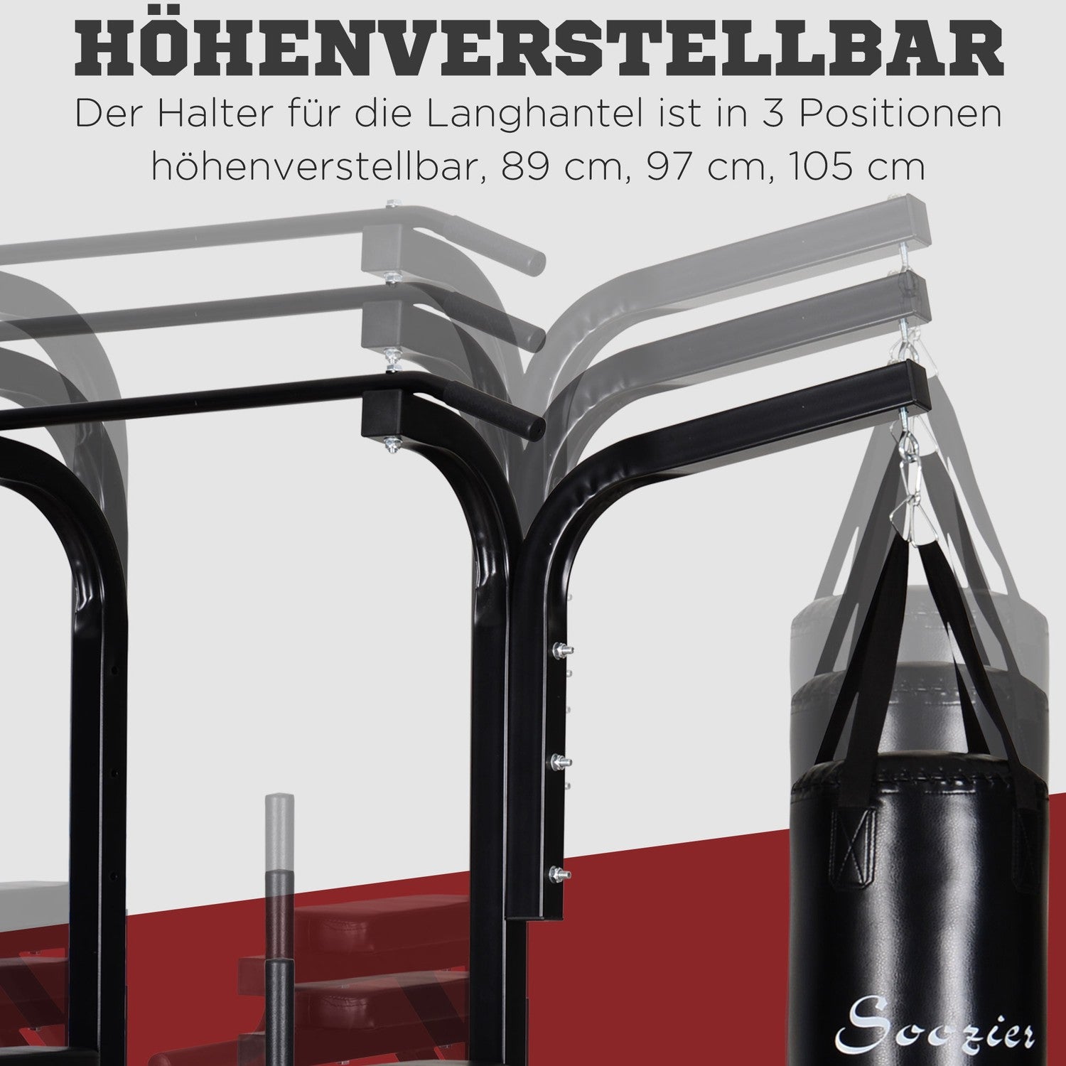 Black Steel Boxningssäck – Stor 180x183x219 cm