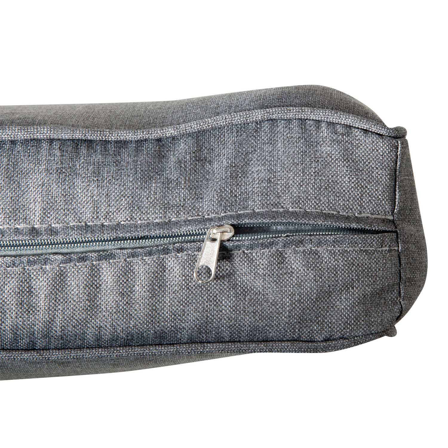 Brun polyrotting gungstol med dyna, 75x103x96 cm