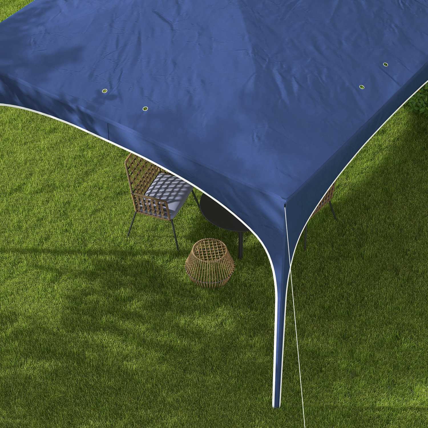 Bärväska & sandsäcksset, slitstarkt oxfordstål, blått