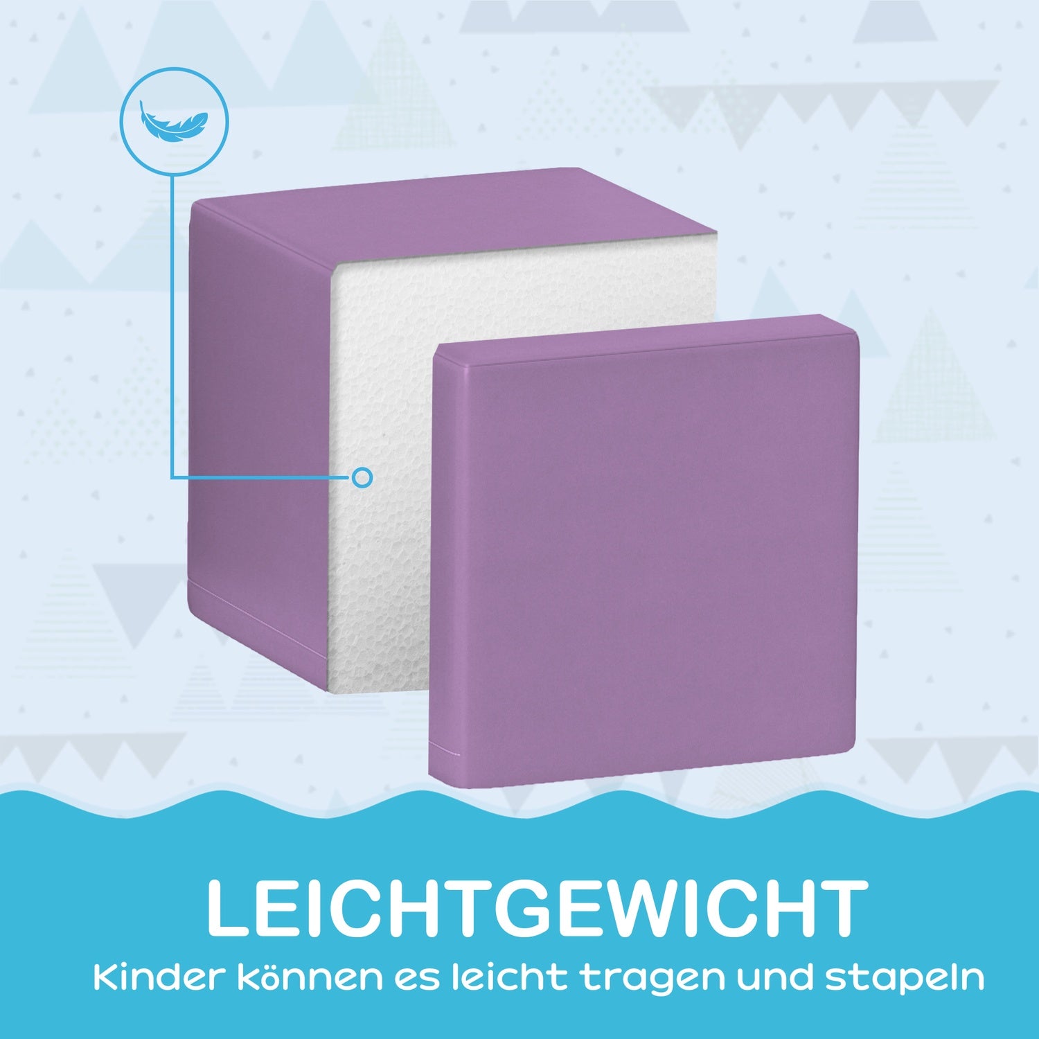 Byggklossar i mjukt skum – 12 gigantiska delar för småbarn