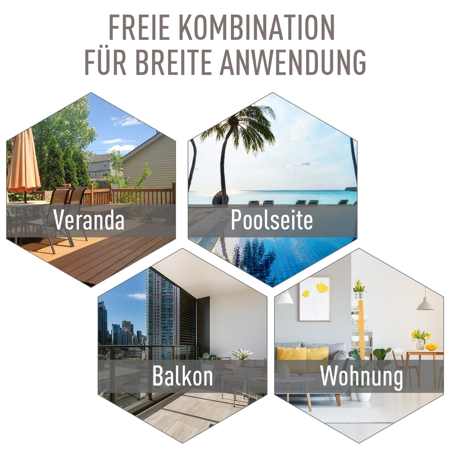 Camping hopfällbara stolar Set om 2, metall, armstöd, grå