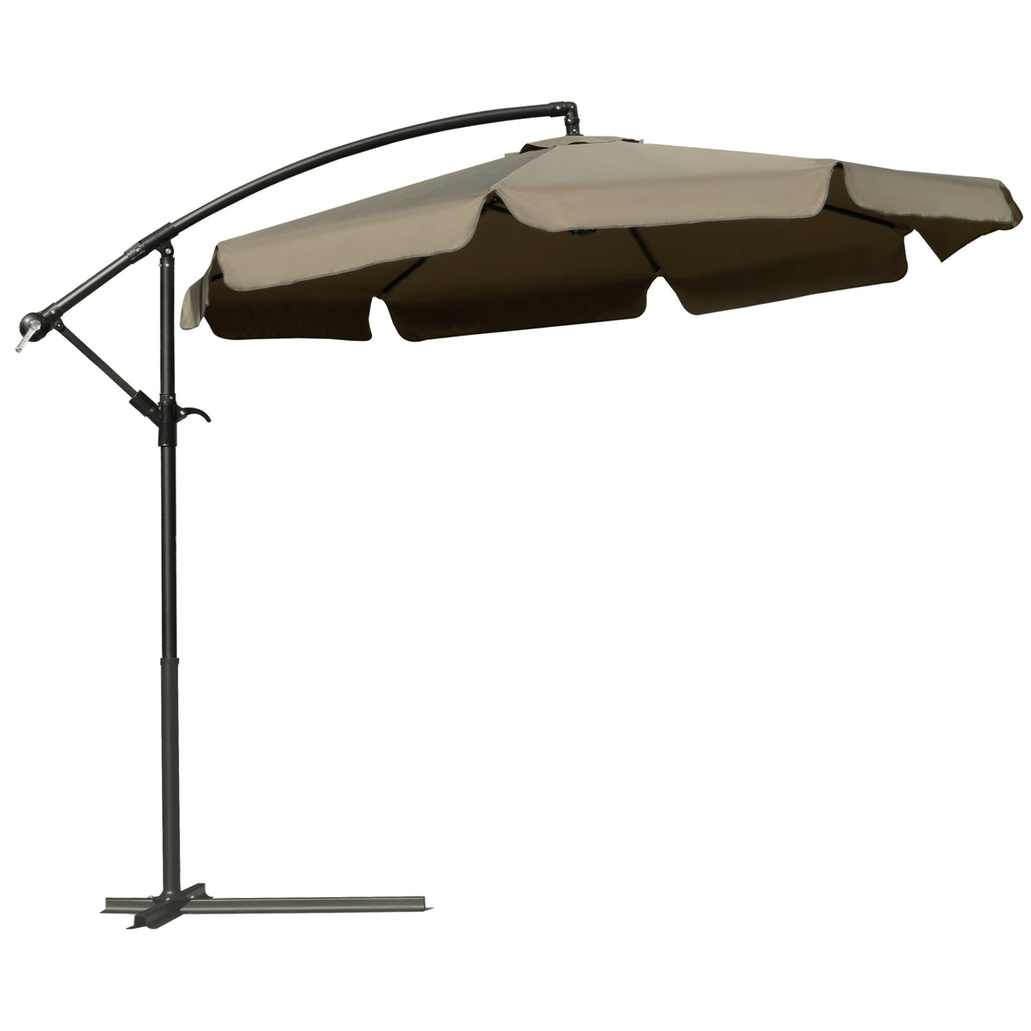 Cantilever Parasoll Paraply med vev, solskydd 2,65m