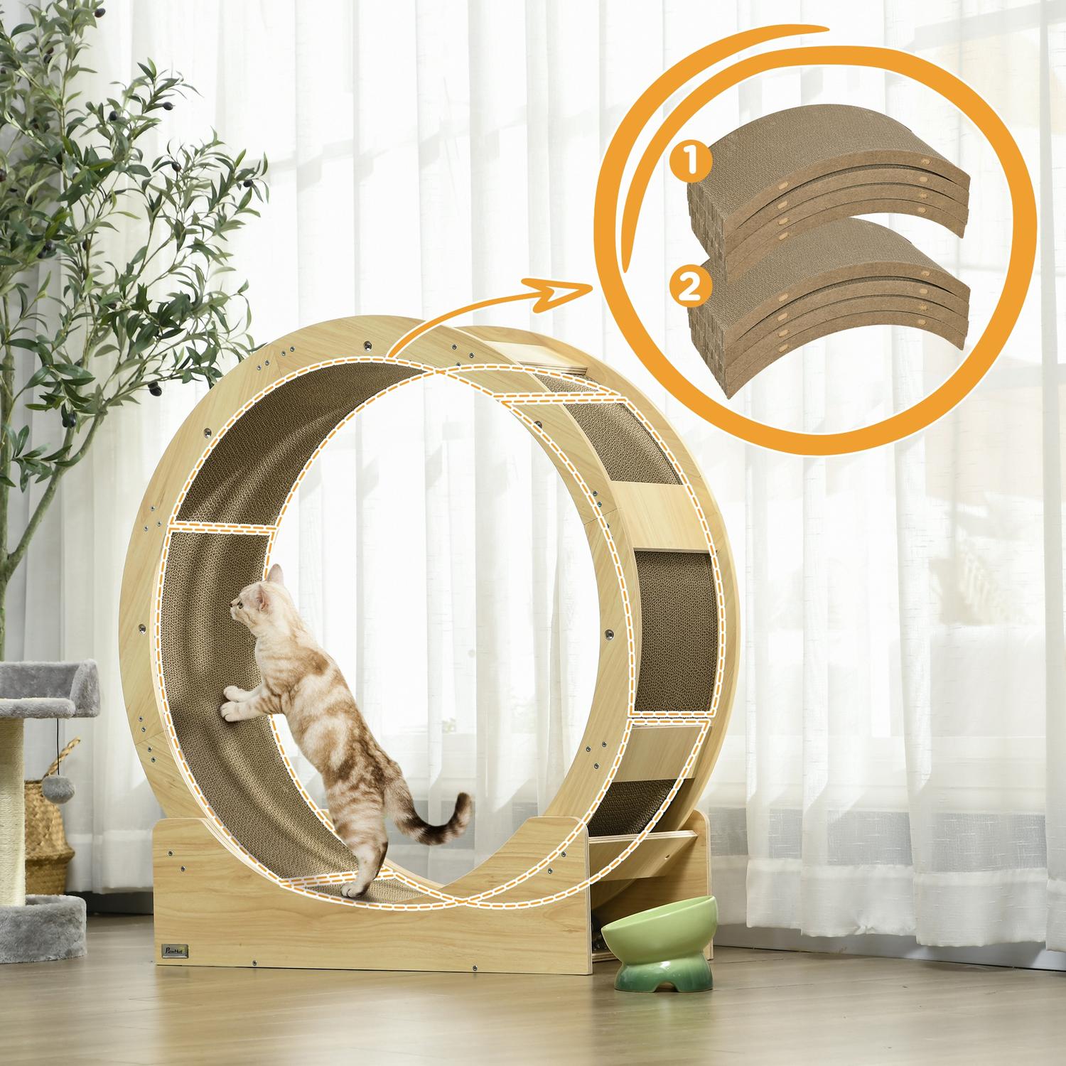 Cat Scratching Boards, Återvinningsbar, Passar Cats träningshjul
