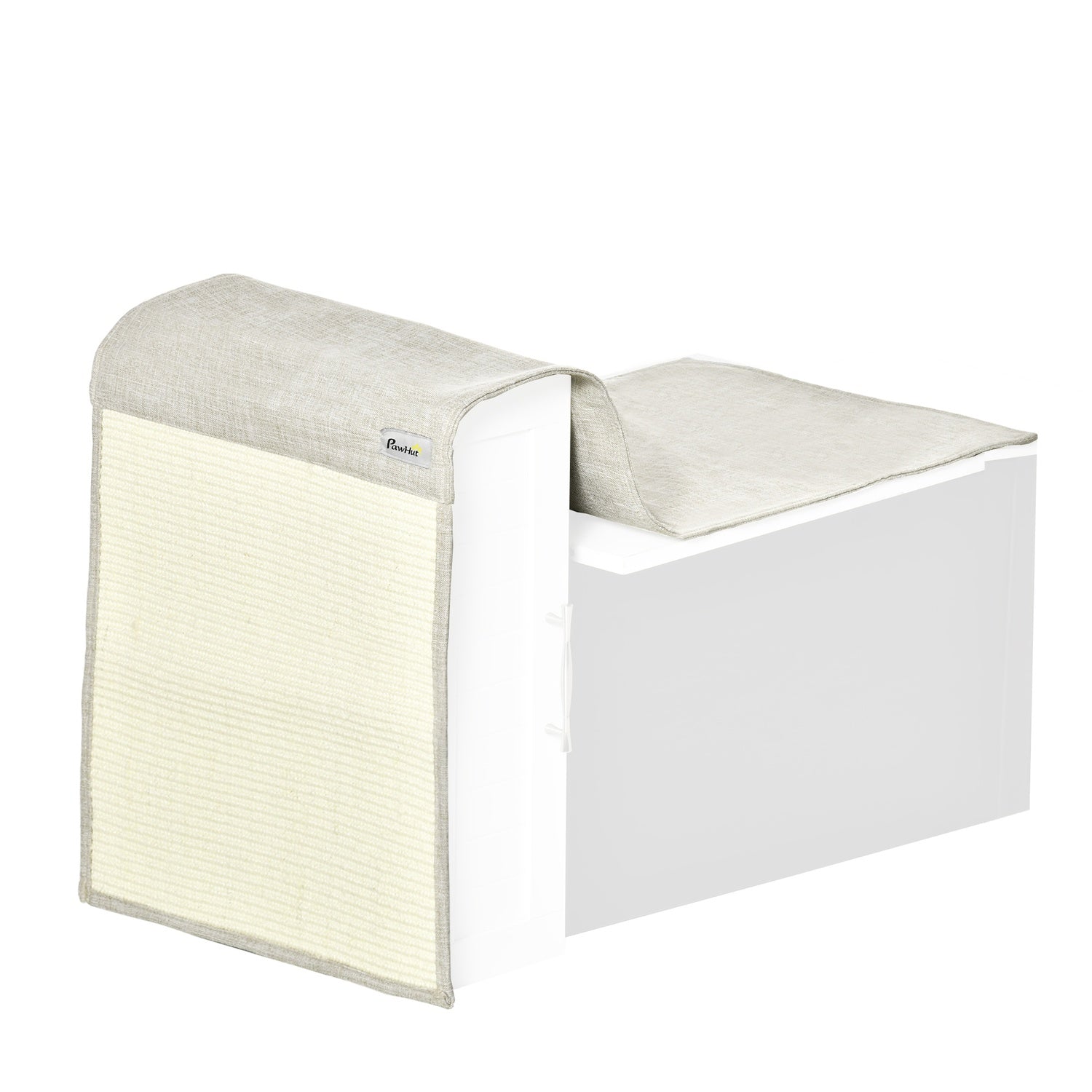 Cat Scratching Mat, Sisal Soffskyddsset – Beige/Grå