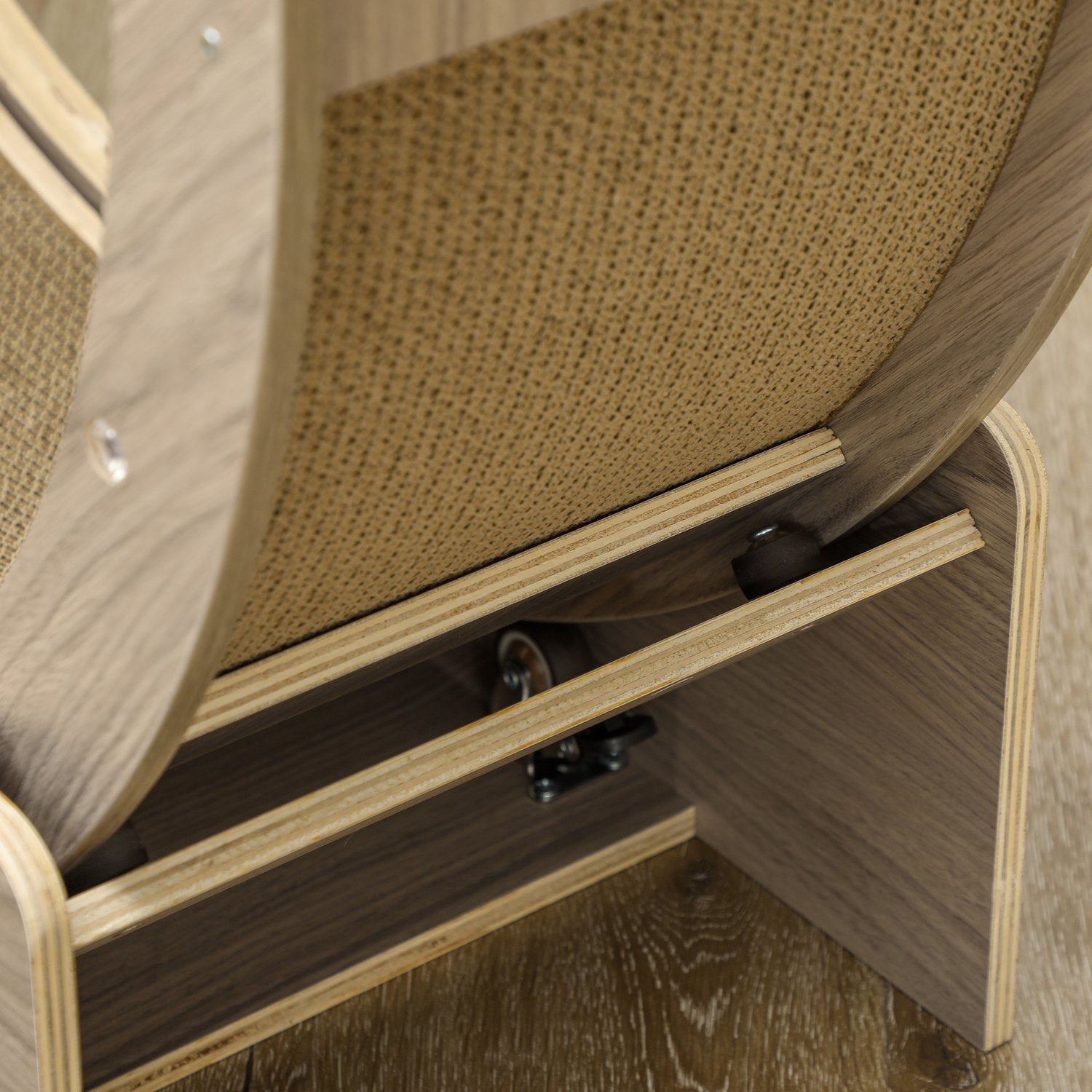 Cat träningshjul med broms och skrapbräda