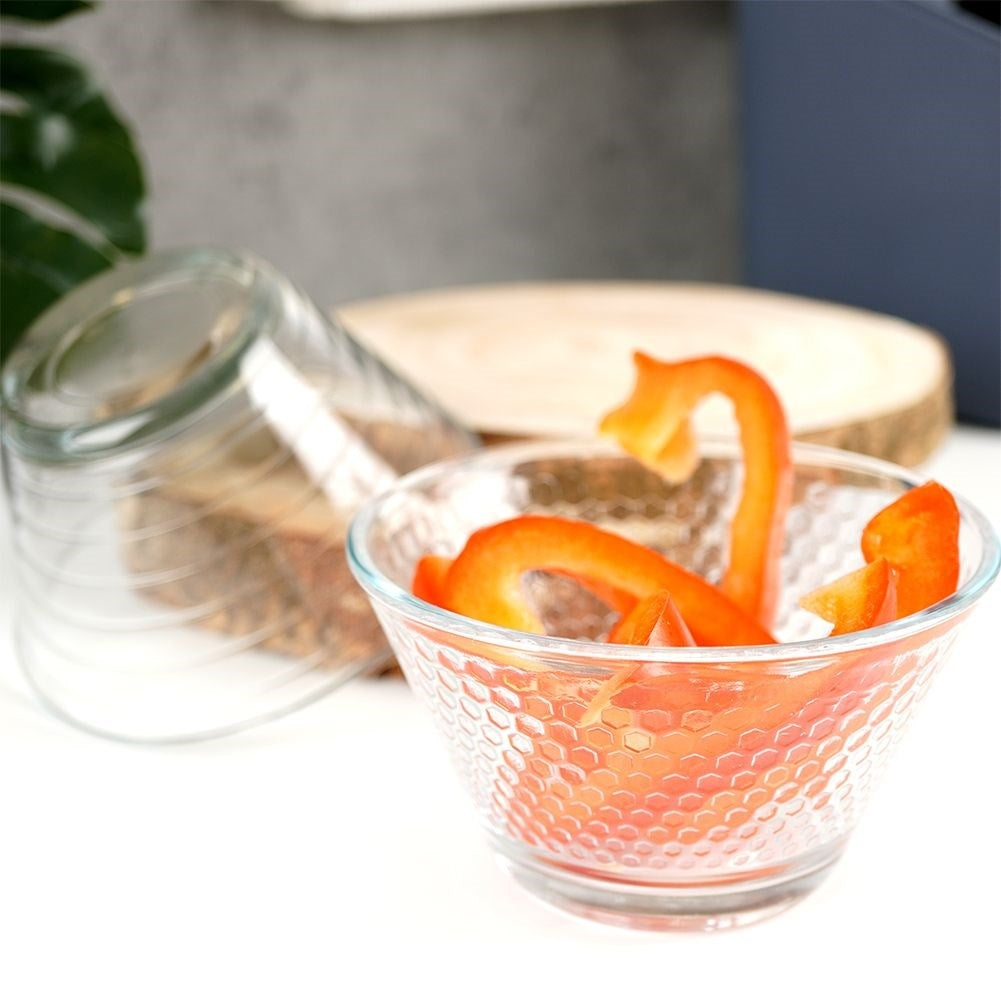 Elegant glasskål set för sallad, snacks, dessert - tål maskindisk