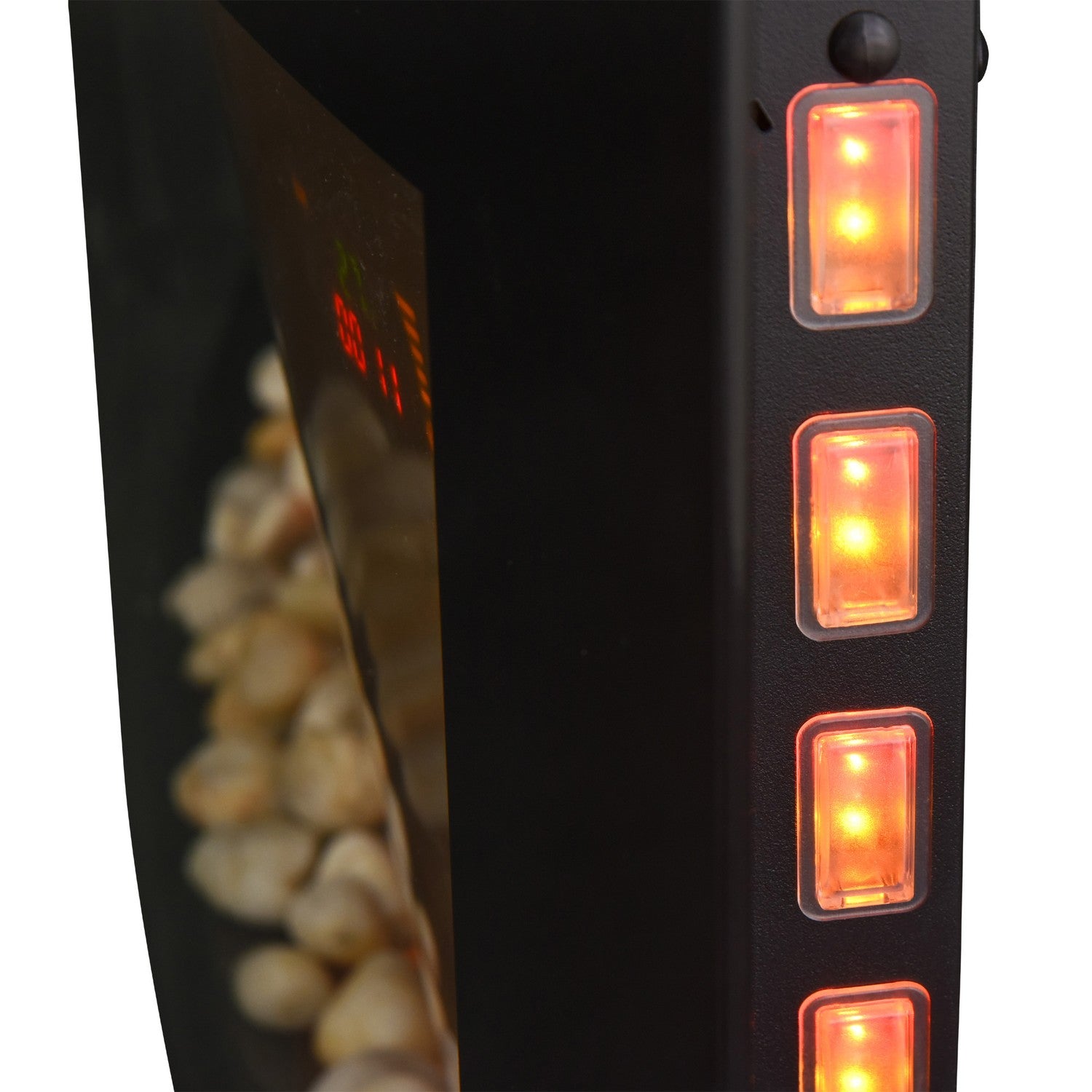 Modern vägg elektrisk öppen spis – 89,2 x 13,5 x 48cm