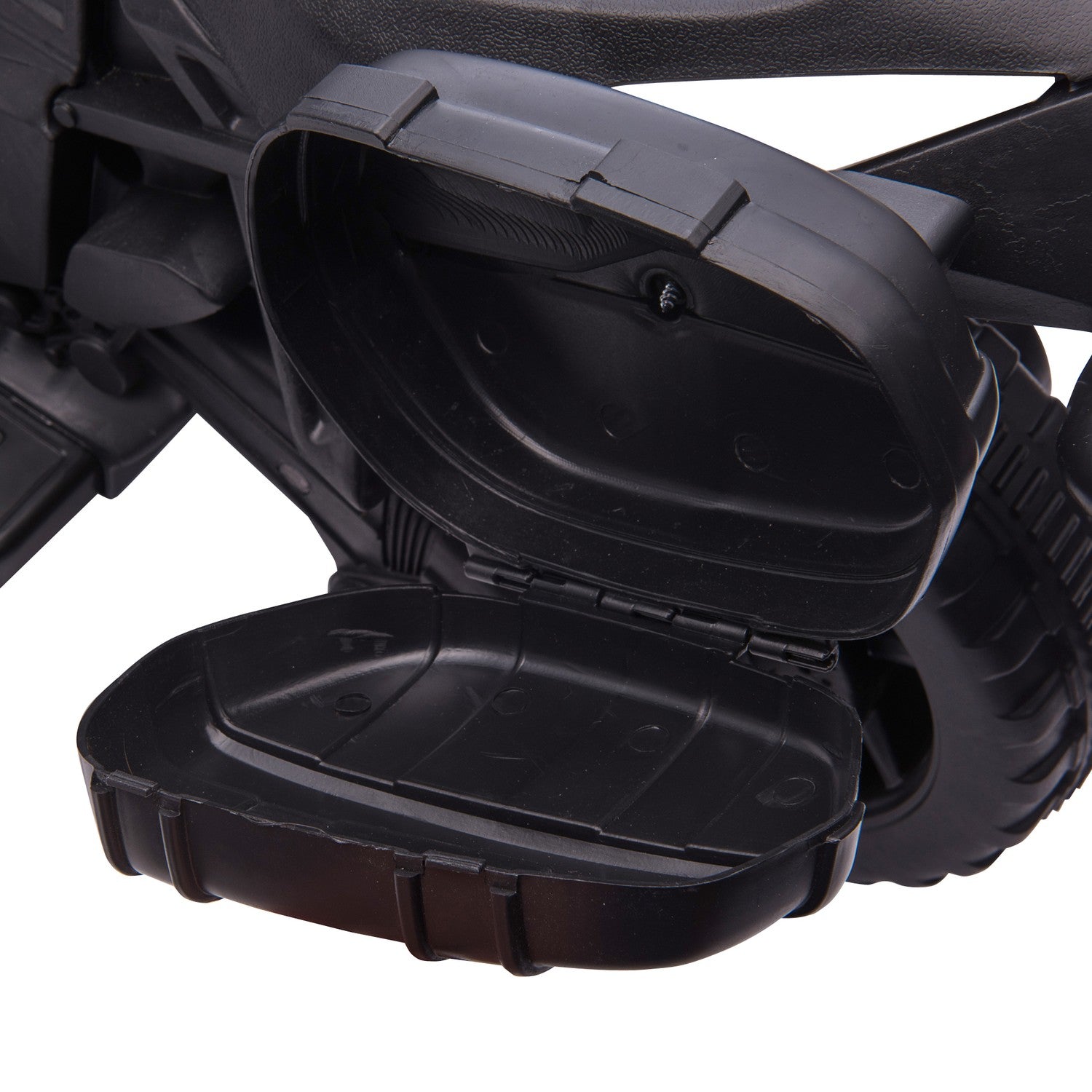 Elmotorcykel för barn 6V, LED-lampor, Svart/Vit