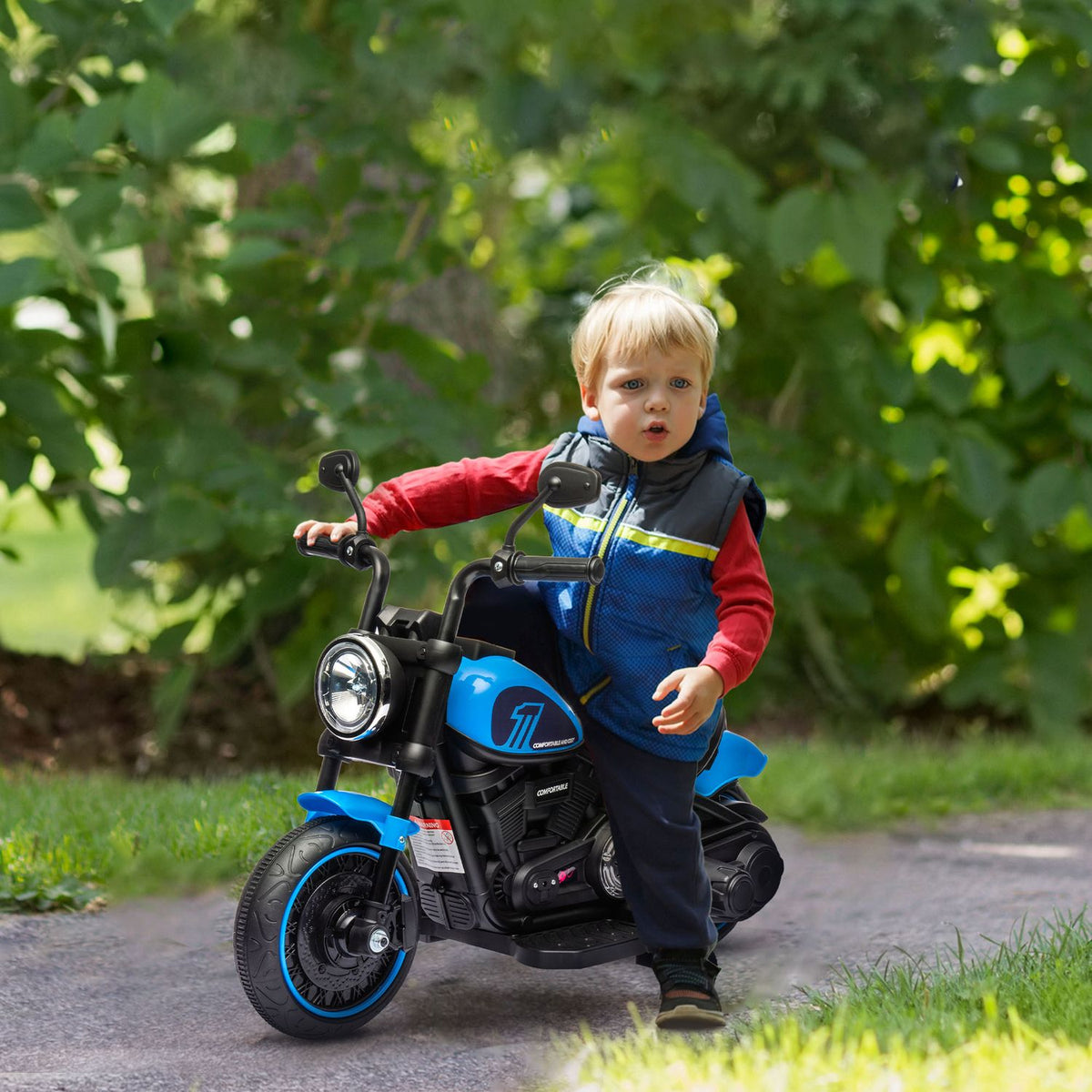 Elmotorcykel för barn, avtagbara hjul, ålder 1,5-3 år