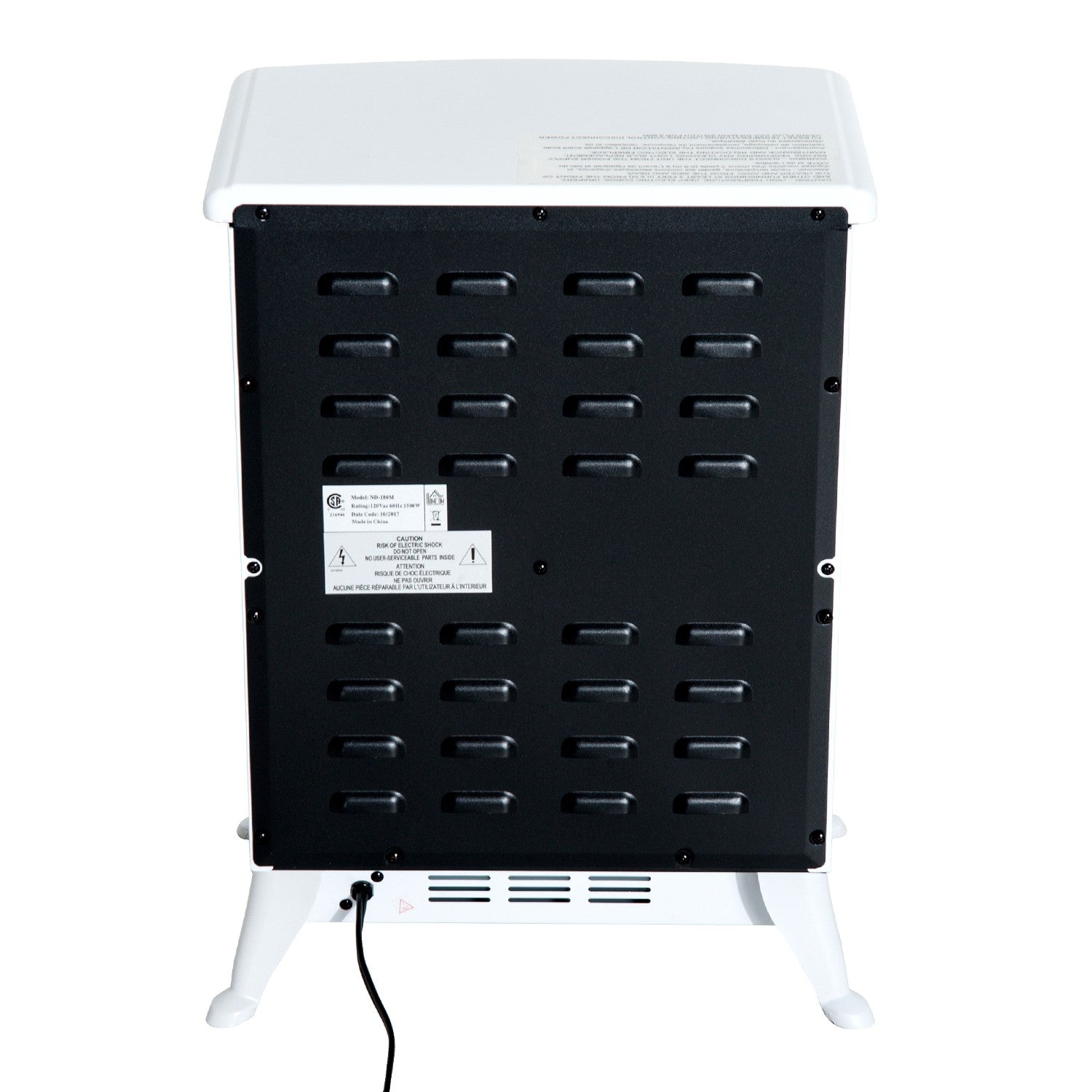Elspis, 950/1850W, Flameffekt, Vit