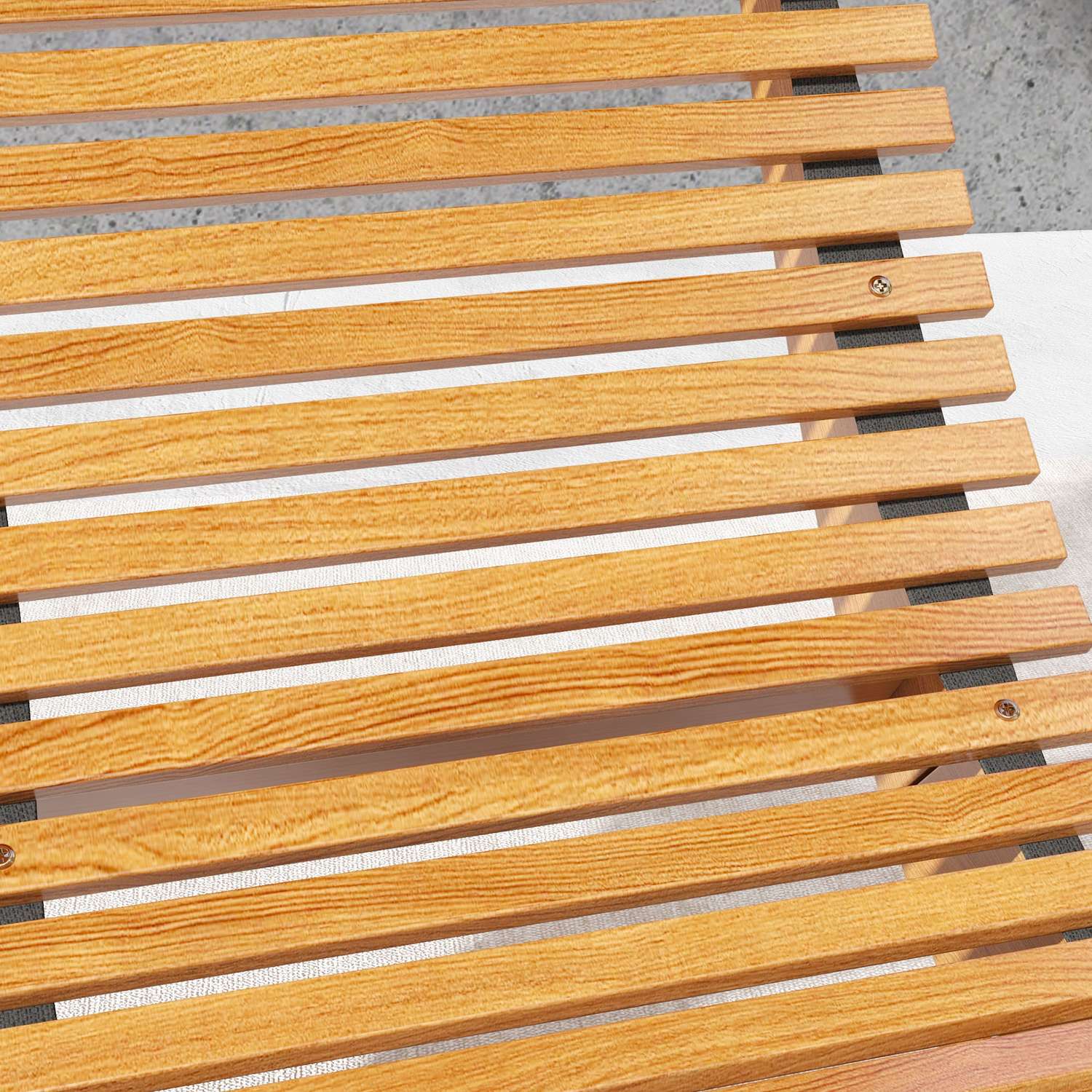 Ergonomisk gungstol i trä, teak, kapacitet 120 kg