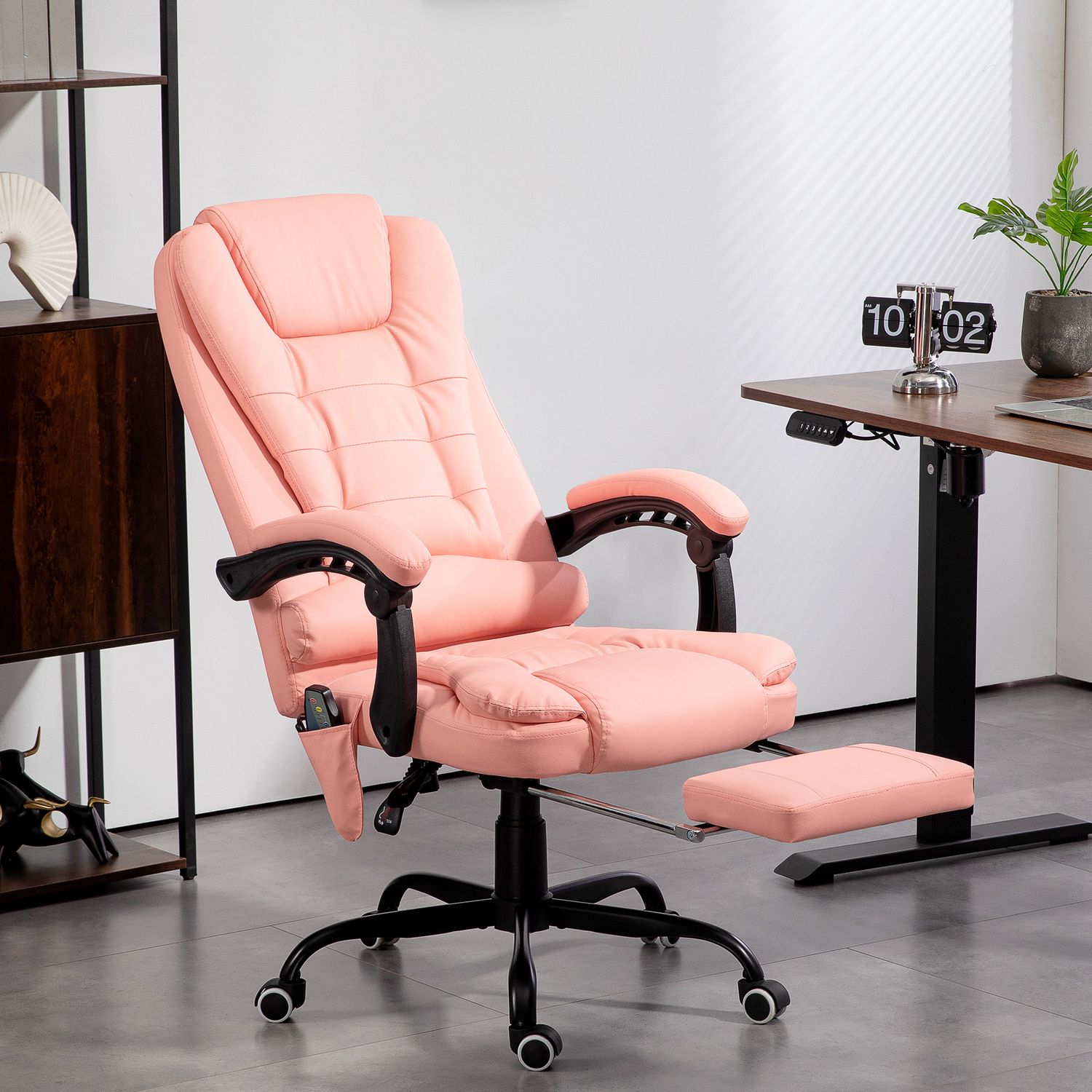 Ergonomisk kontorsstol, massage & vila, 120 kg kapacitet
