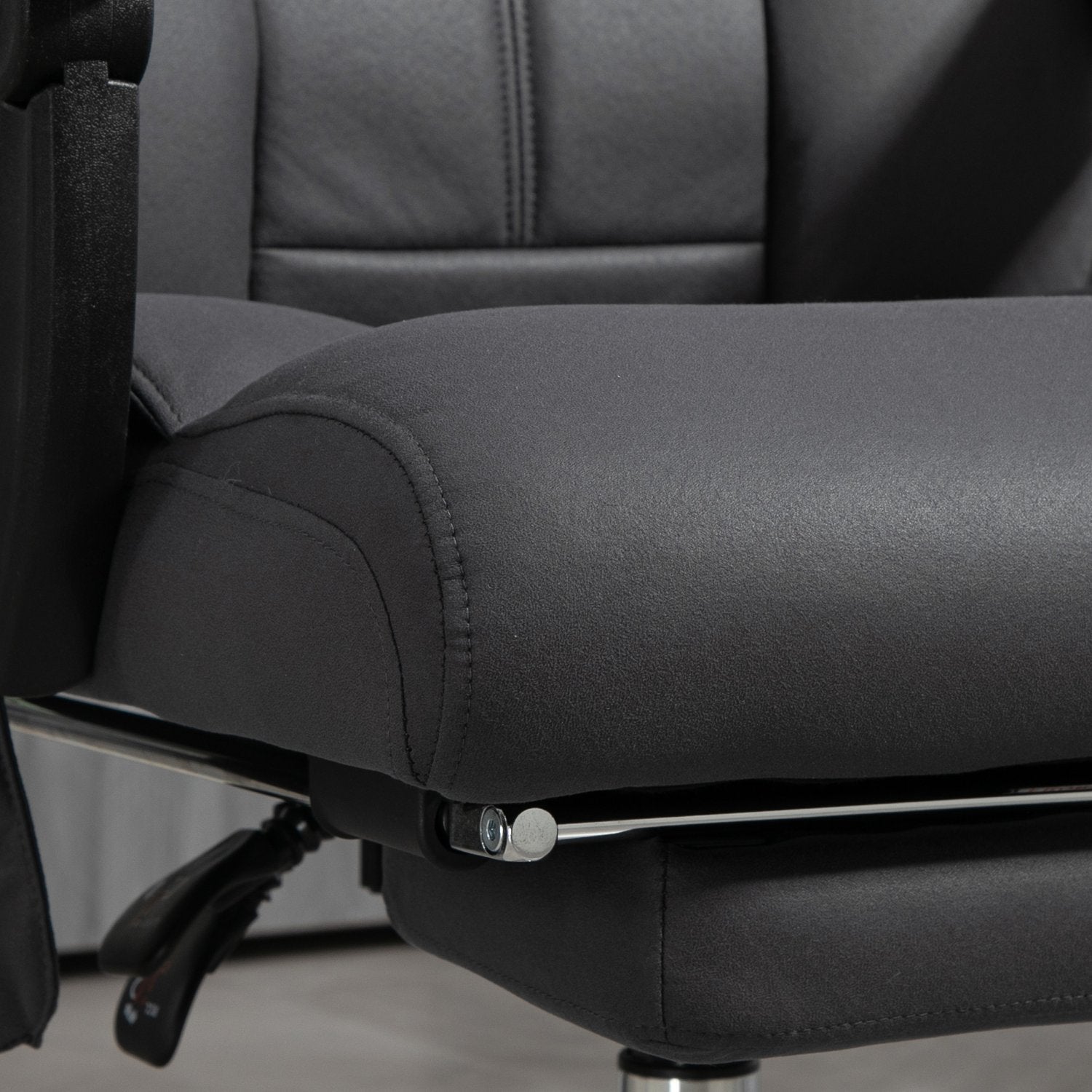 Ergonomisk kontorsstol, mörkgrå, massage & liggfunktion