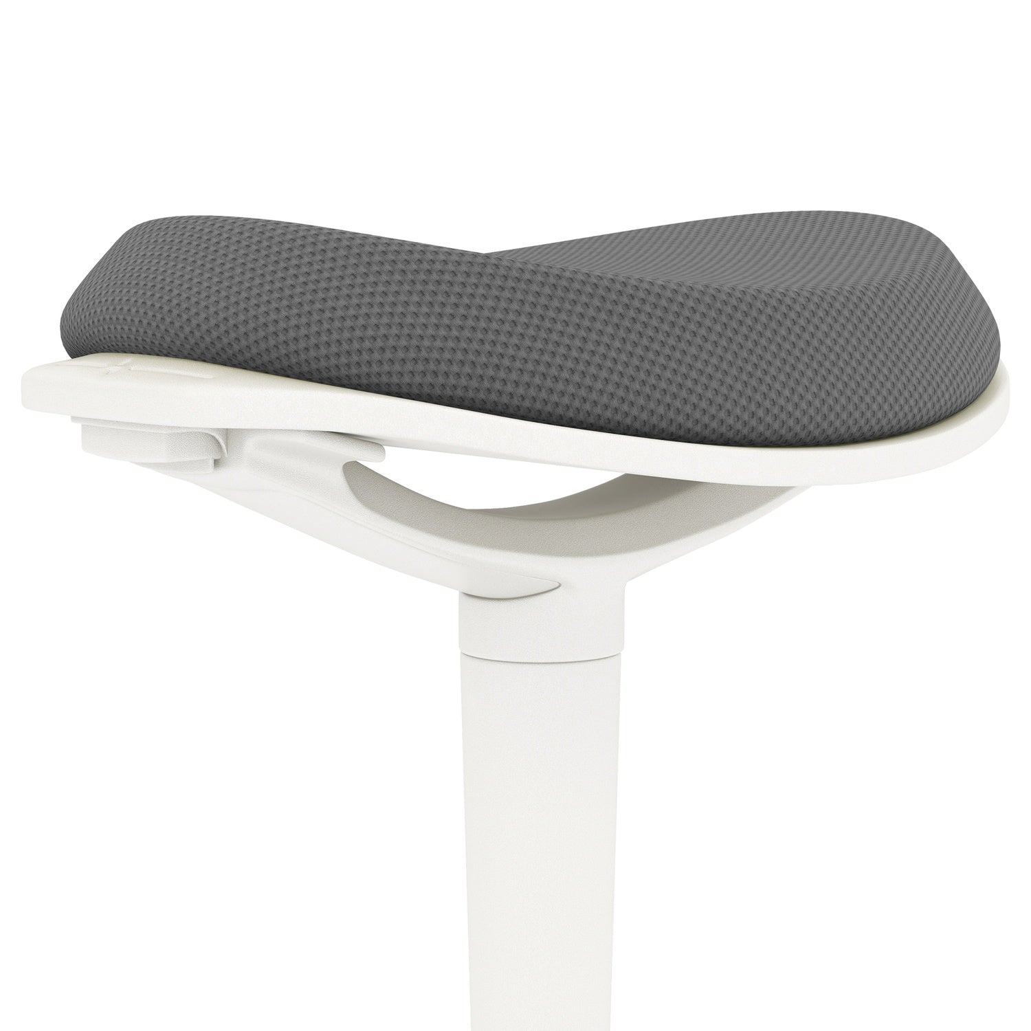 Ergonomisk svängbar pall – höjdjusterbar, grå mesh