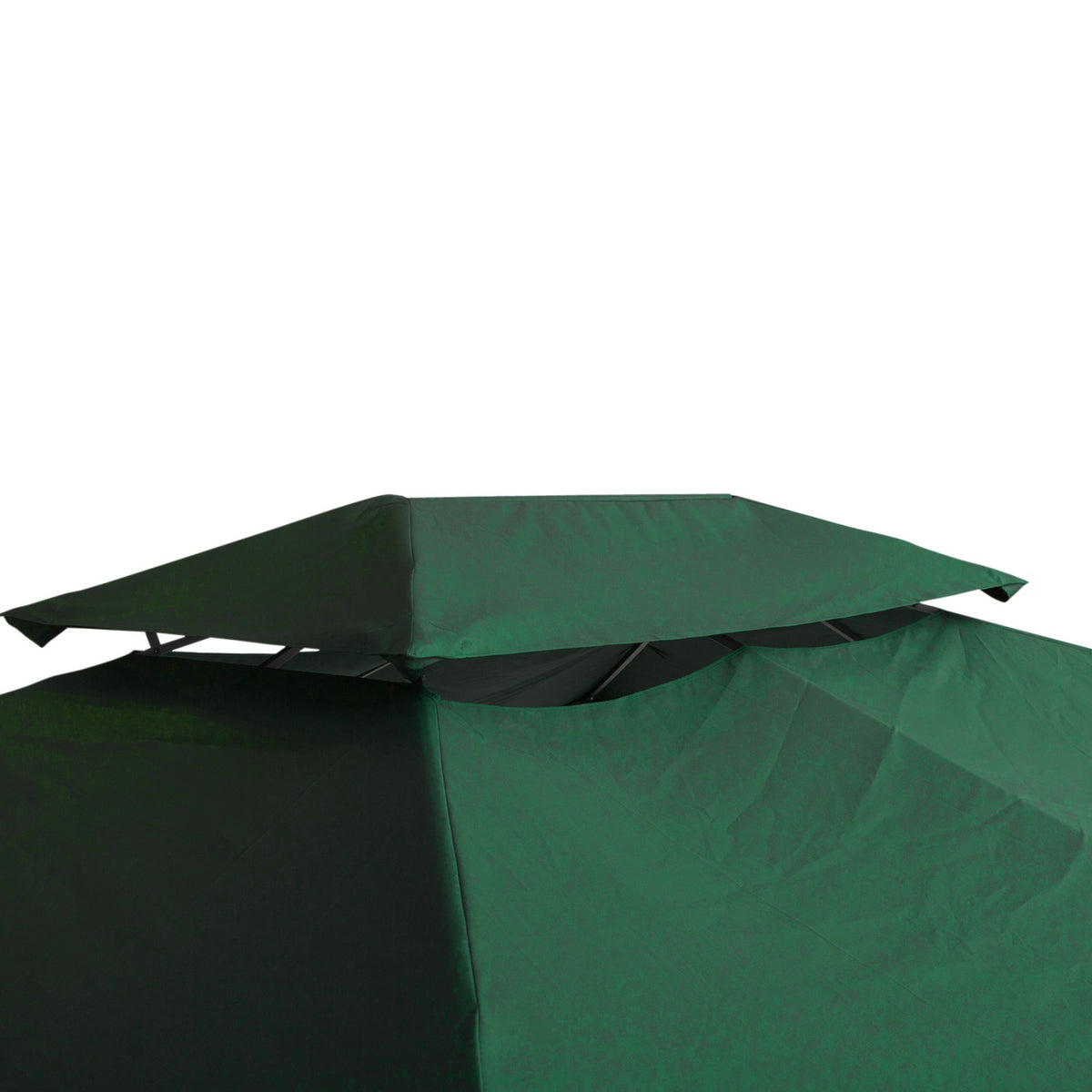 Vervangend dak voor gazebo, 3x4M polyester, groen