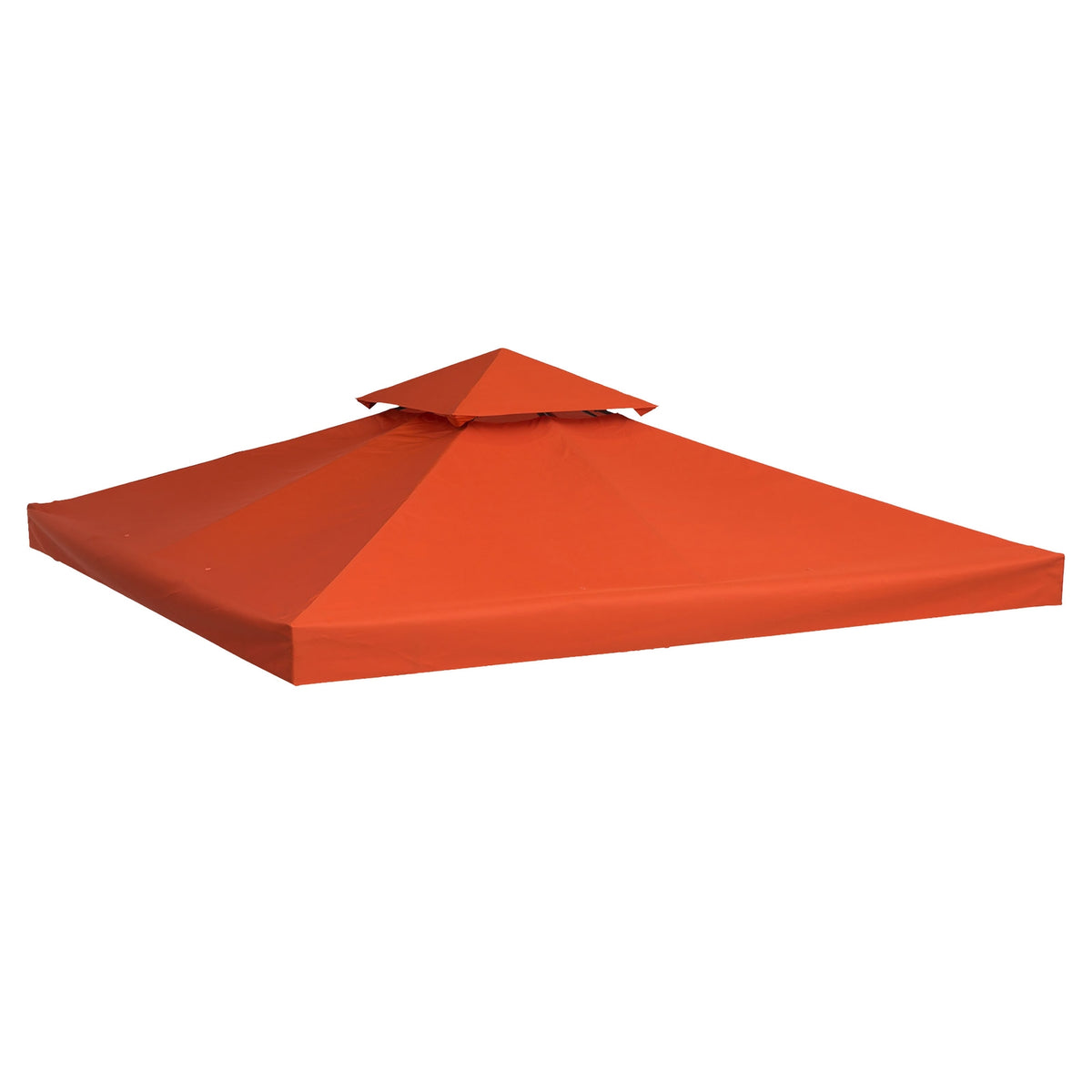 Ersättningsgazebo tak, roströd polyester, 3x3M