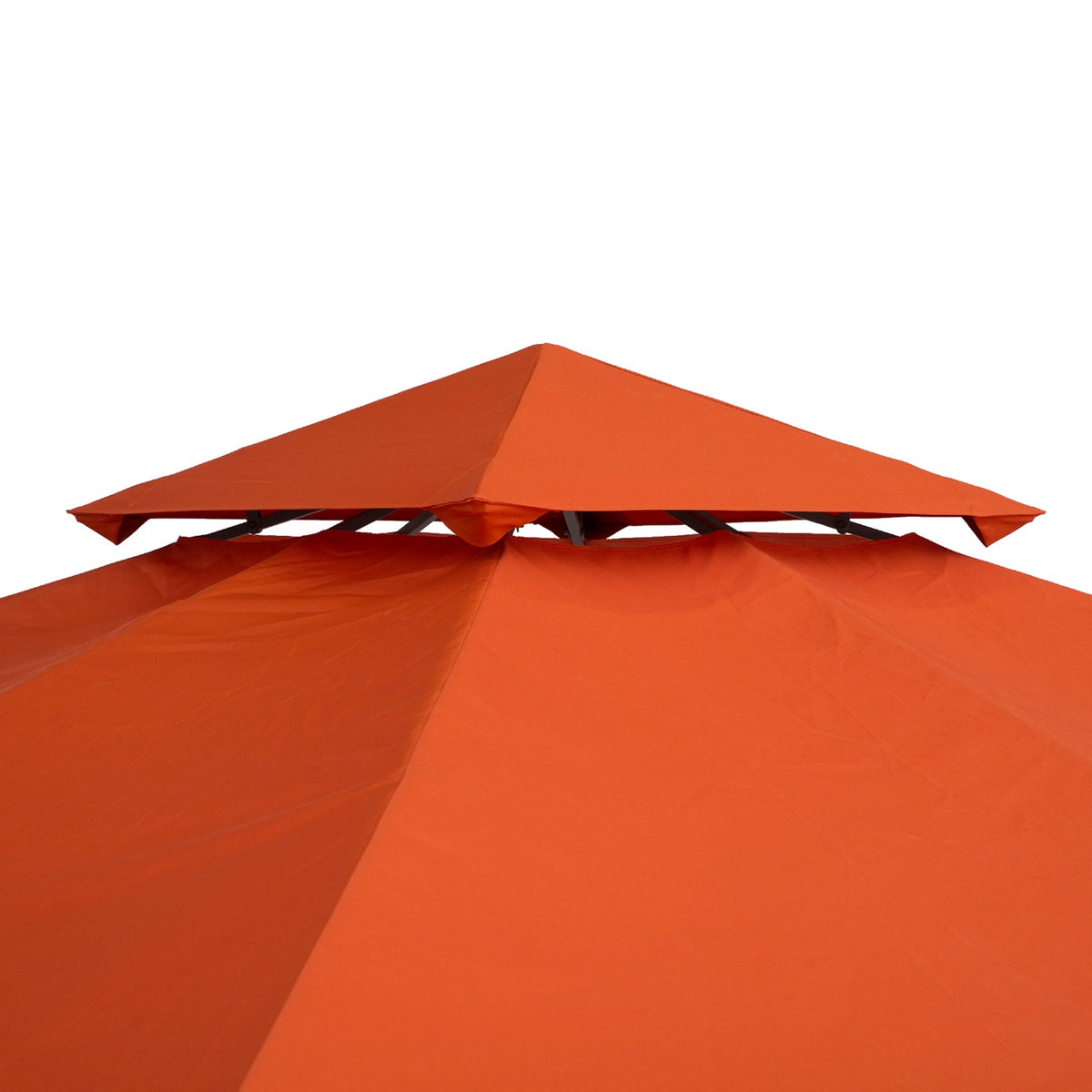 Ersättningsgazebo tak, roströd polyester, 3x3M
